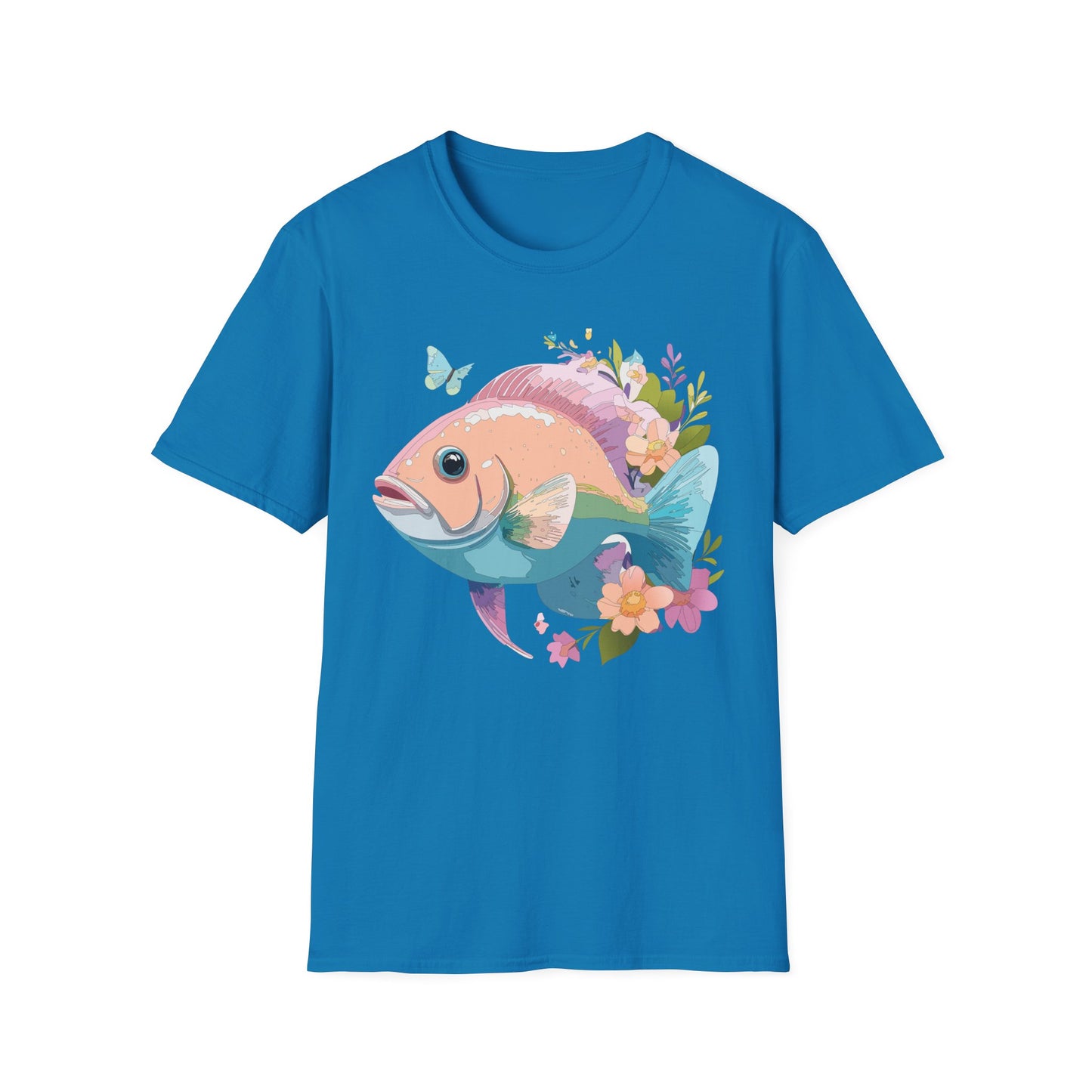 Fish Art Design Shirt, T Shirt with Fish, Graphic Shirt, Tee Shirt with Graphic Design, Shirt with Fish Graphic Art