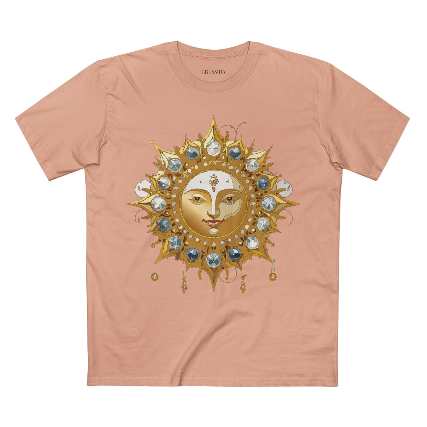 Sun Shirt, Shirt with Sun, Tee Shirt with Gold Sun