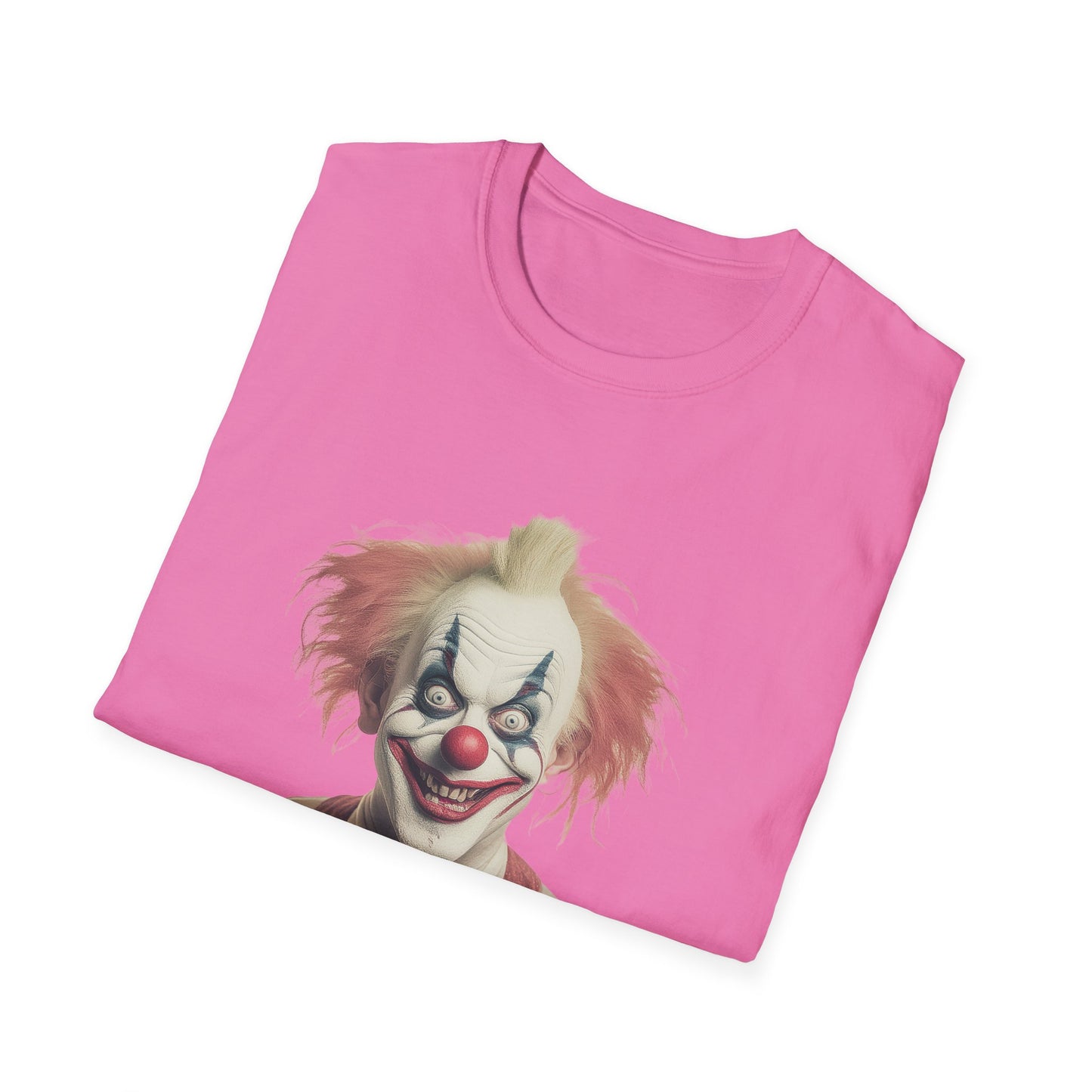 Clown Shirt, T Shirt with Clown, Funny Man Shirt, Tee Shirt with Funny Man, Circus Shirt, Shirt with Circus, Scary Man Shirt, Shirt with Scary Man