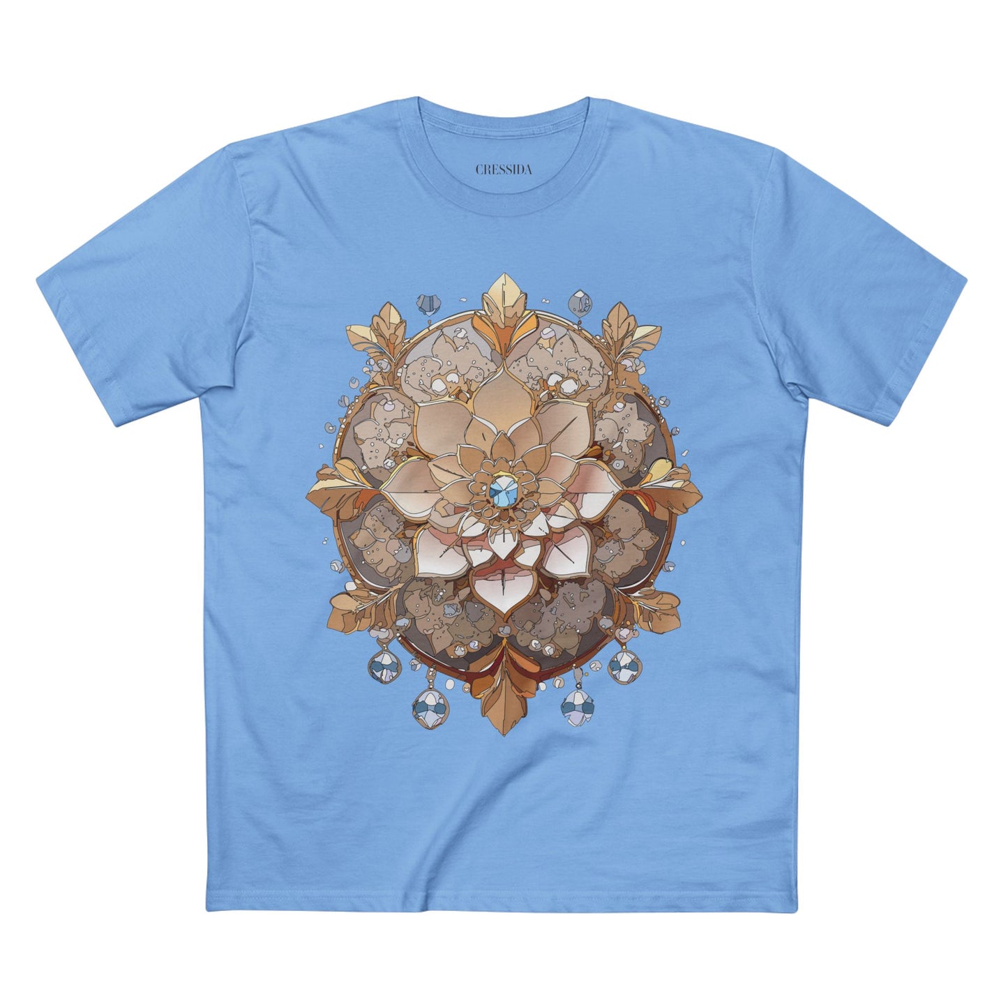 Floral Shirt, Shirt with Flower, Tee Shirt with Antique Flower