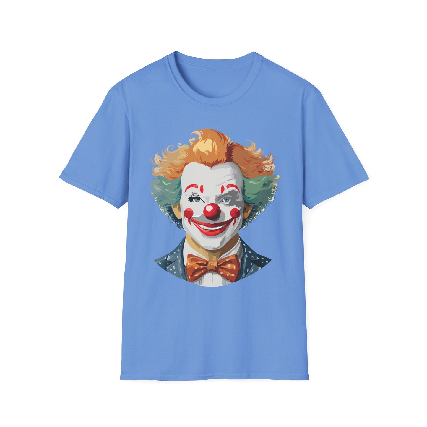 Clown Shirt, T Shirt with Clown, Funny Man Shirt, Tee Shirt with Funny Man, Circus Shirt, Shirt with Circus, Scary Man Shirt, Shirt with Scary Man