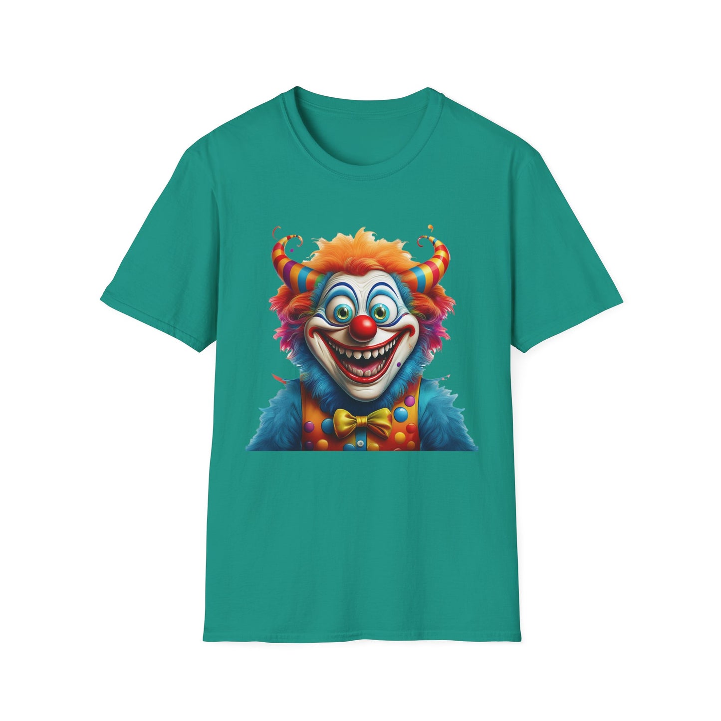 Clown Shirt, T Shirt with Clown, Funny Man Shirt, Tee Shirt with Funny Man, Circus Shirt, Shirt with Circus, Scary Man Shirt, Shirt with Scary Man