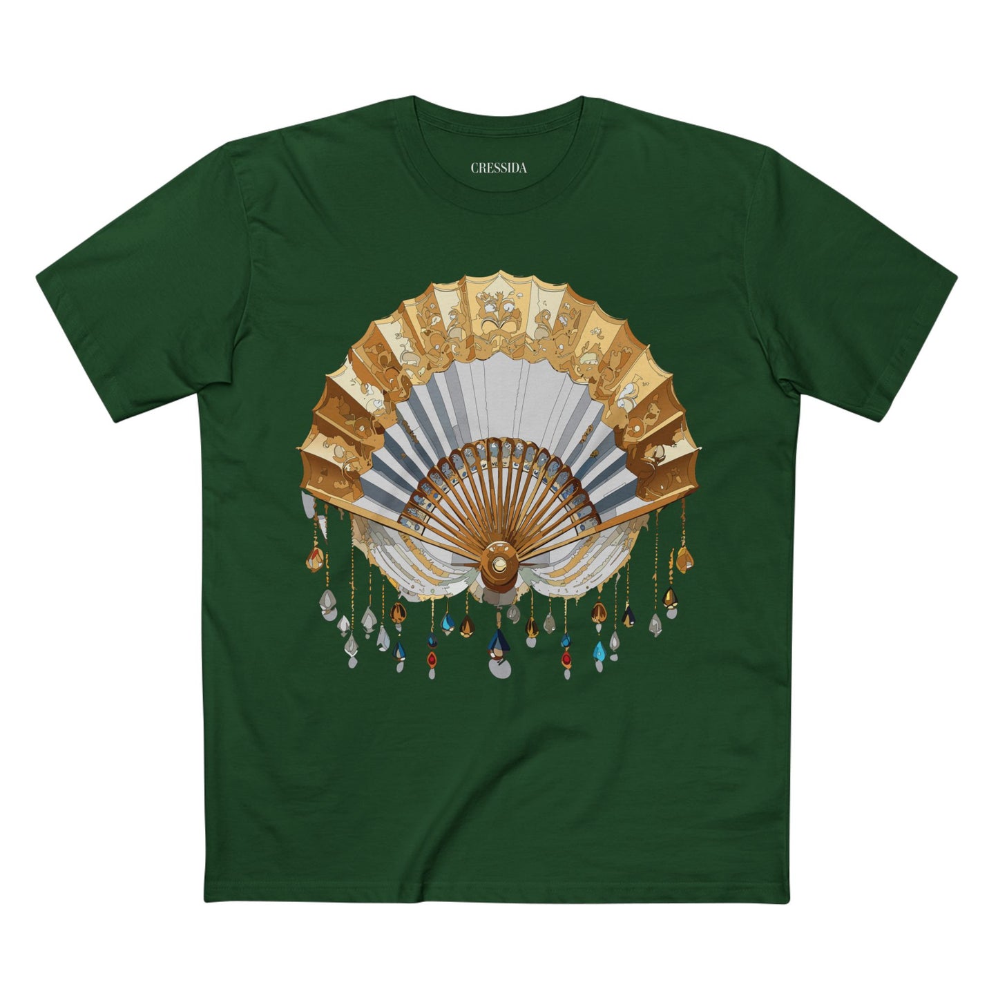 Fan shirt, Shirt with Fan, Tee Shirt with Antique Fan