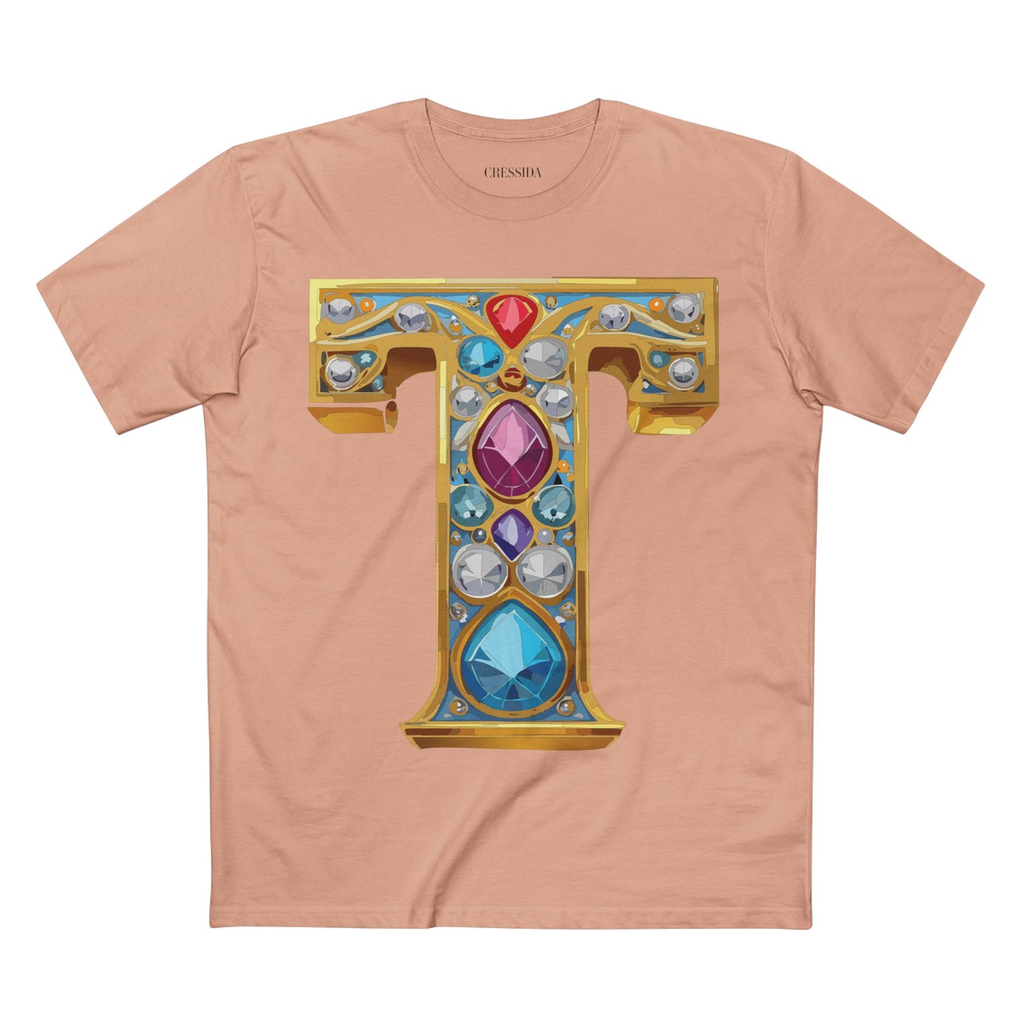 Letter Shirt, Shirt with Letters, Tee Shirt with Gold Letters
