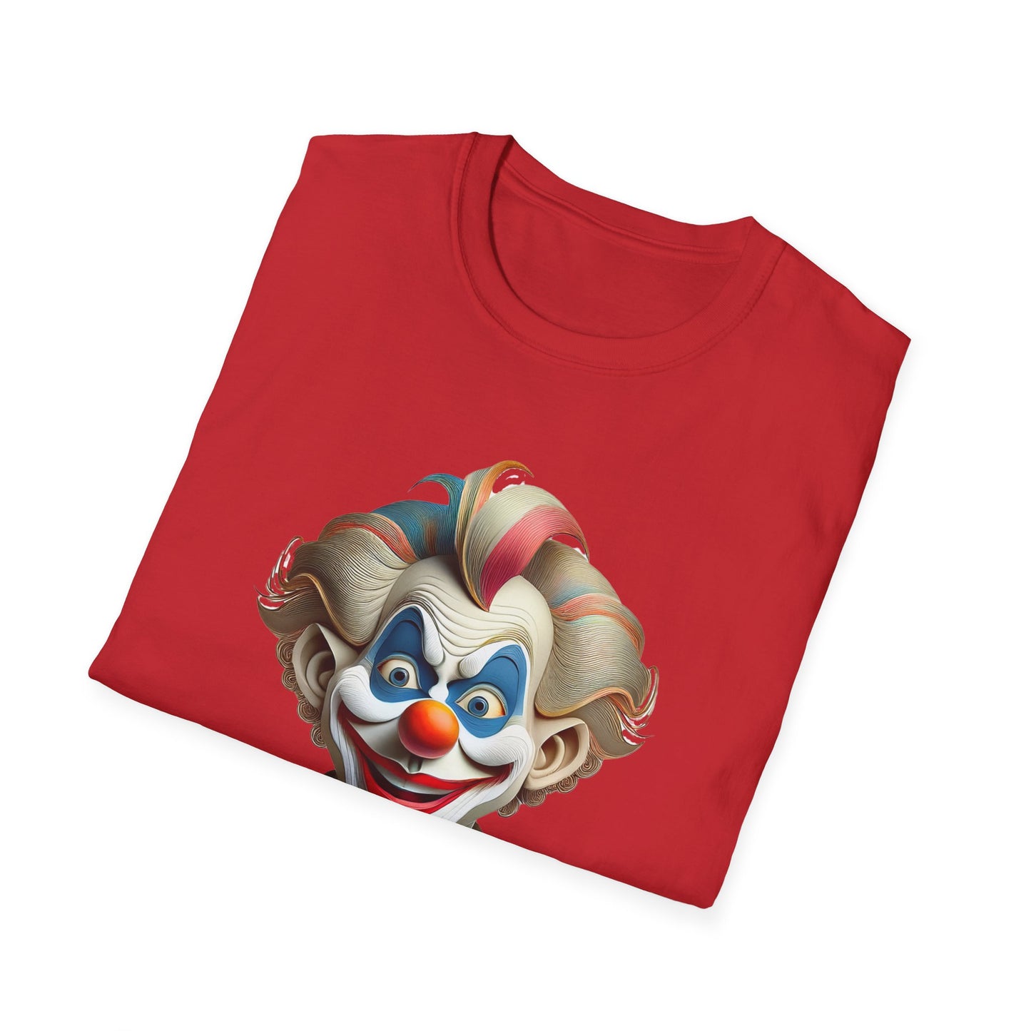 Clown Shirt, T Shirt with Clown, Funny Man Shirt, Tee Shirt with Funny Man, Circus Shirt, Shirt with Circus, Scary Man Shirt, Shirt with Scary Man