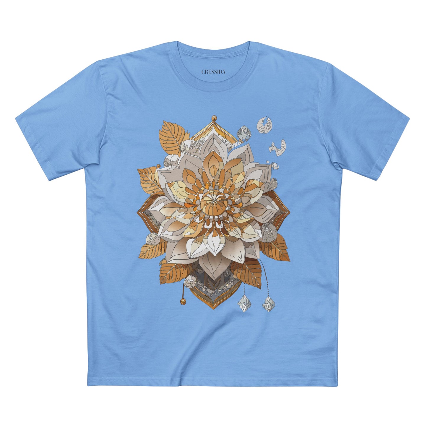 Floral Shirt, Shirt with Flower, Tee Shirt with Antique Flower