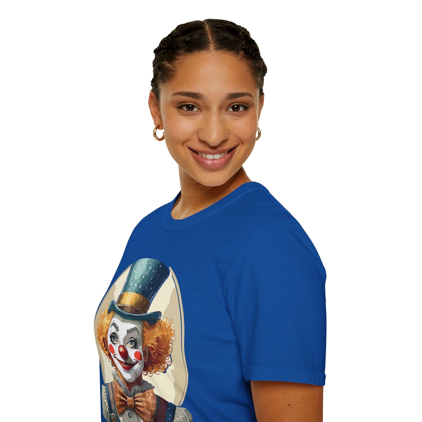 Clown Shirt, T Shirt with Clown, Funny Man Shirt, Tee Shirt with Funny Man, Circus Shirt, Shirt with Circus, Scary Man Shirt, Shirt with Scary Man