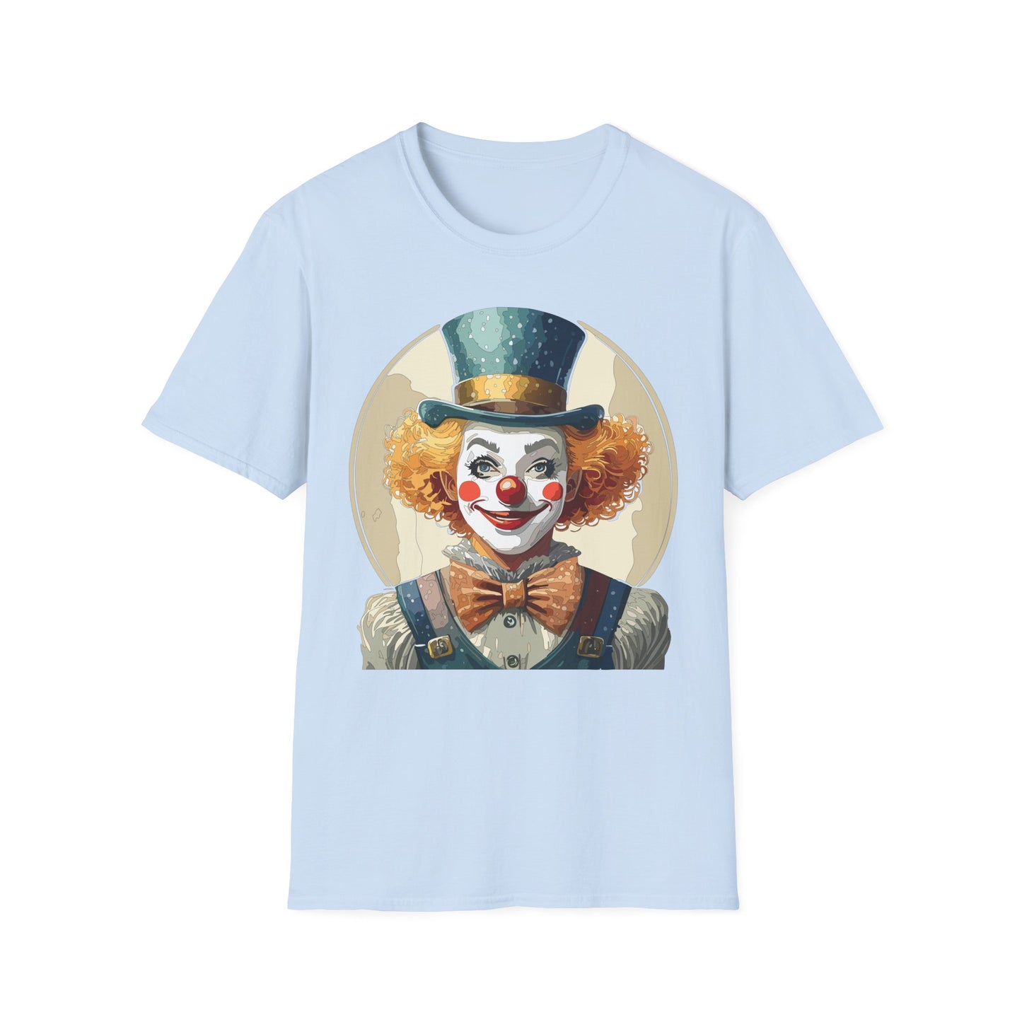 Clown Shirt, T Shirt with Clown, Funny Man Shirt, Tee Shirt with Funny Man, Circus Shirt, Shirt with Circus, Scary Man Shirt, Shirt with Scary Man