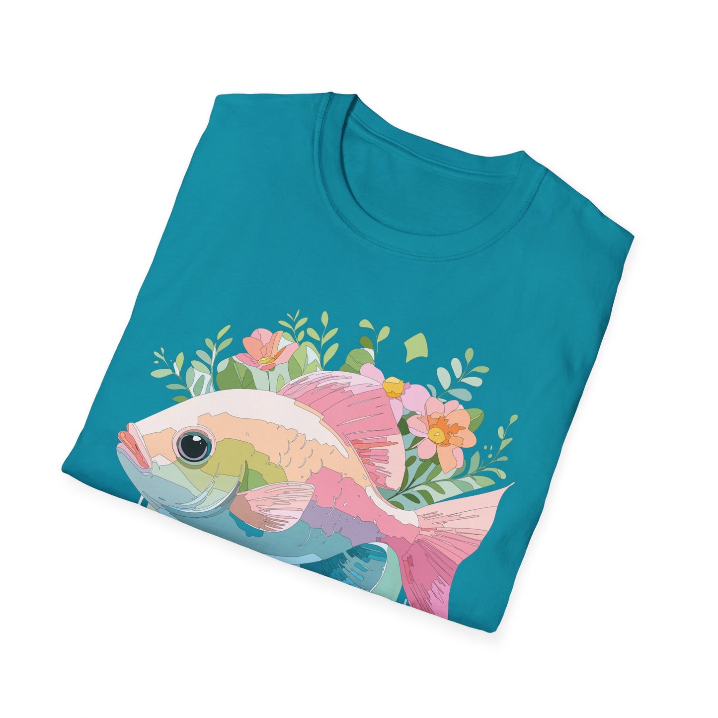Fish Art Design Shirt, T Shirt with Fish, Graphic Shirt, Tee Shirt with Graphic Design, Shirt with Fish Graphic Art