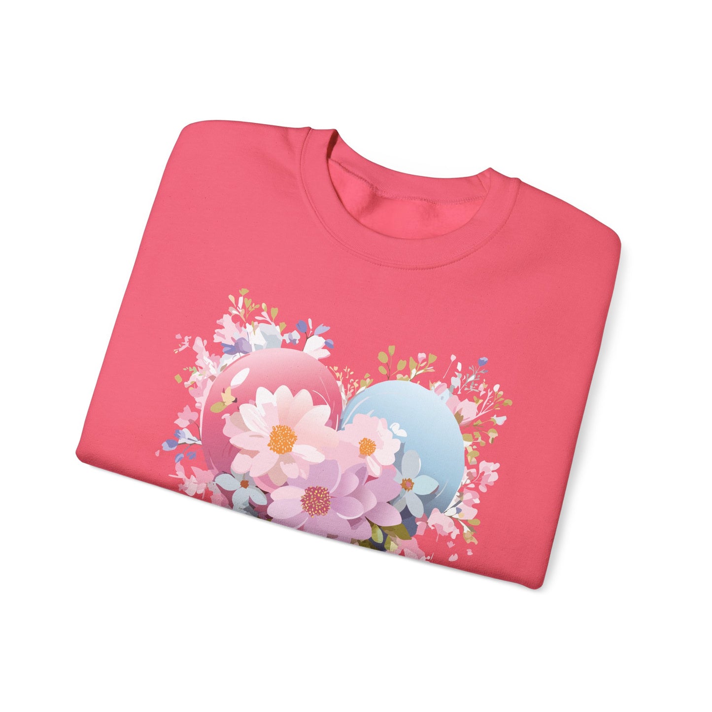 Floral Heart Sweatshirt, Floral Love Sweatshirt, Valentine's Day Sweatshirt, Heart Floral Sweatshirt