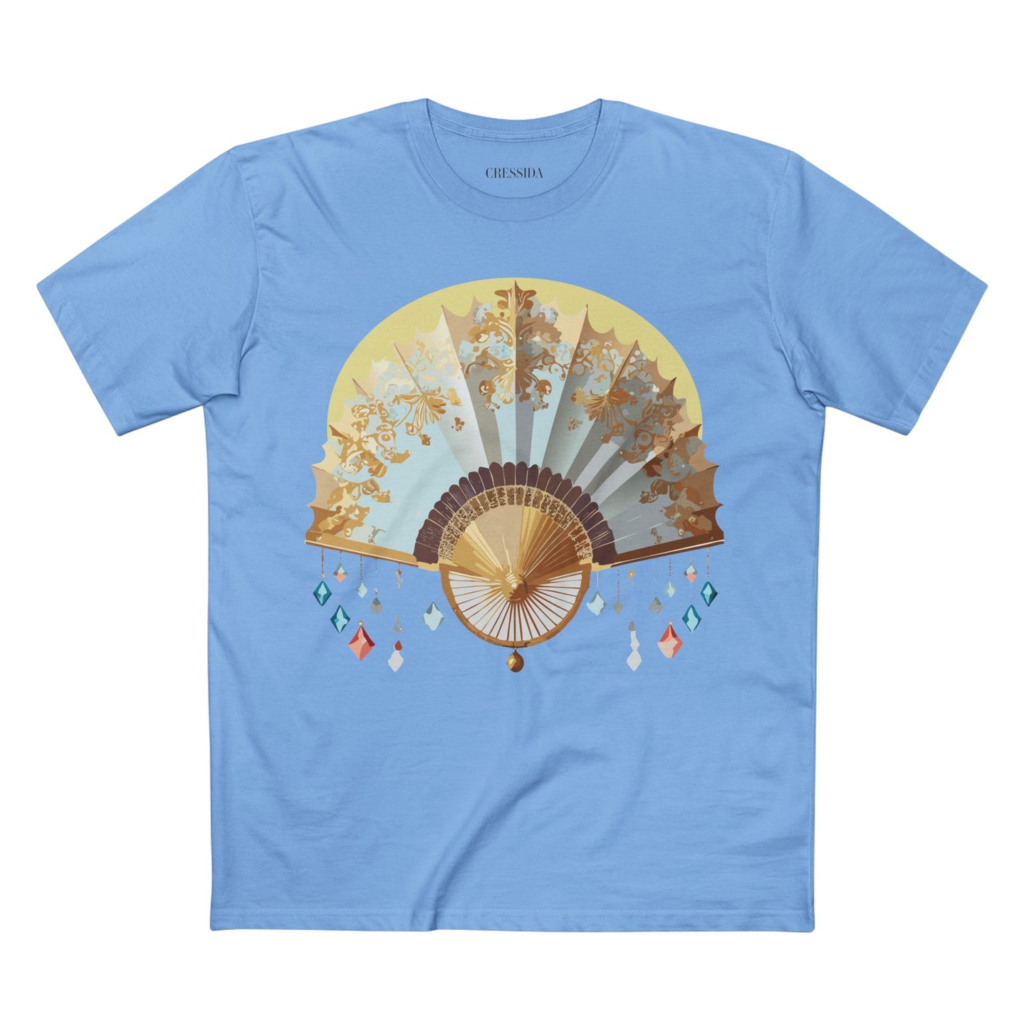 Fan shirt, Shirt with Fan, Tee Shirt with Antique Fan