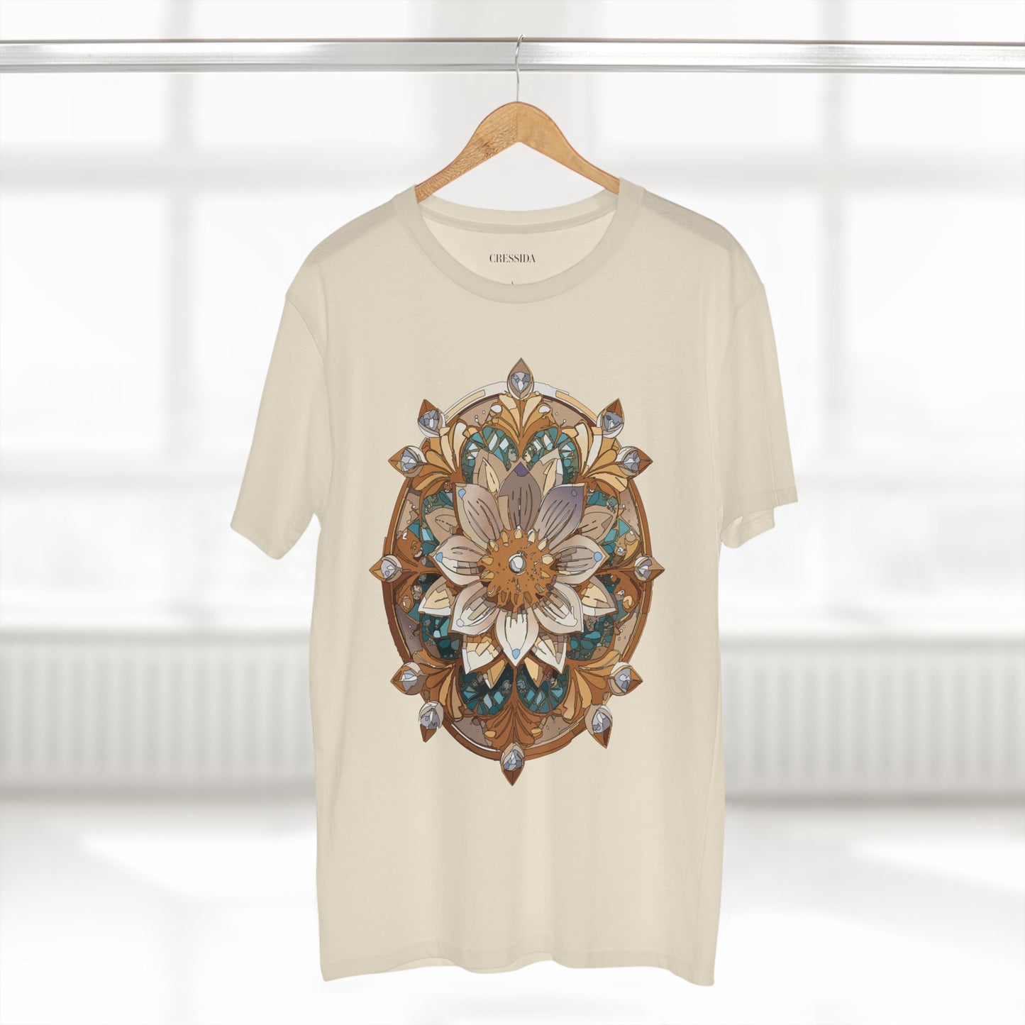 Floral Shirt, Shirt with Flower, Tee Shirt with Antique Flower