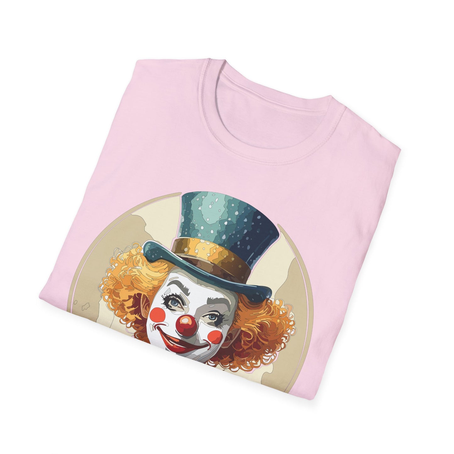 Clown Shirt, T Shirt with Clown, Funny Man Shirt, Tee Shirt with Funny Man, Circus Shirt, Shirt with Circus, Scary Man Shirt, Shirt with Scary Man