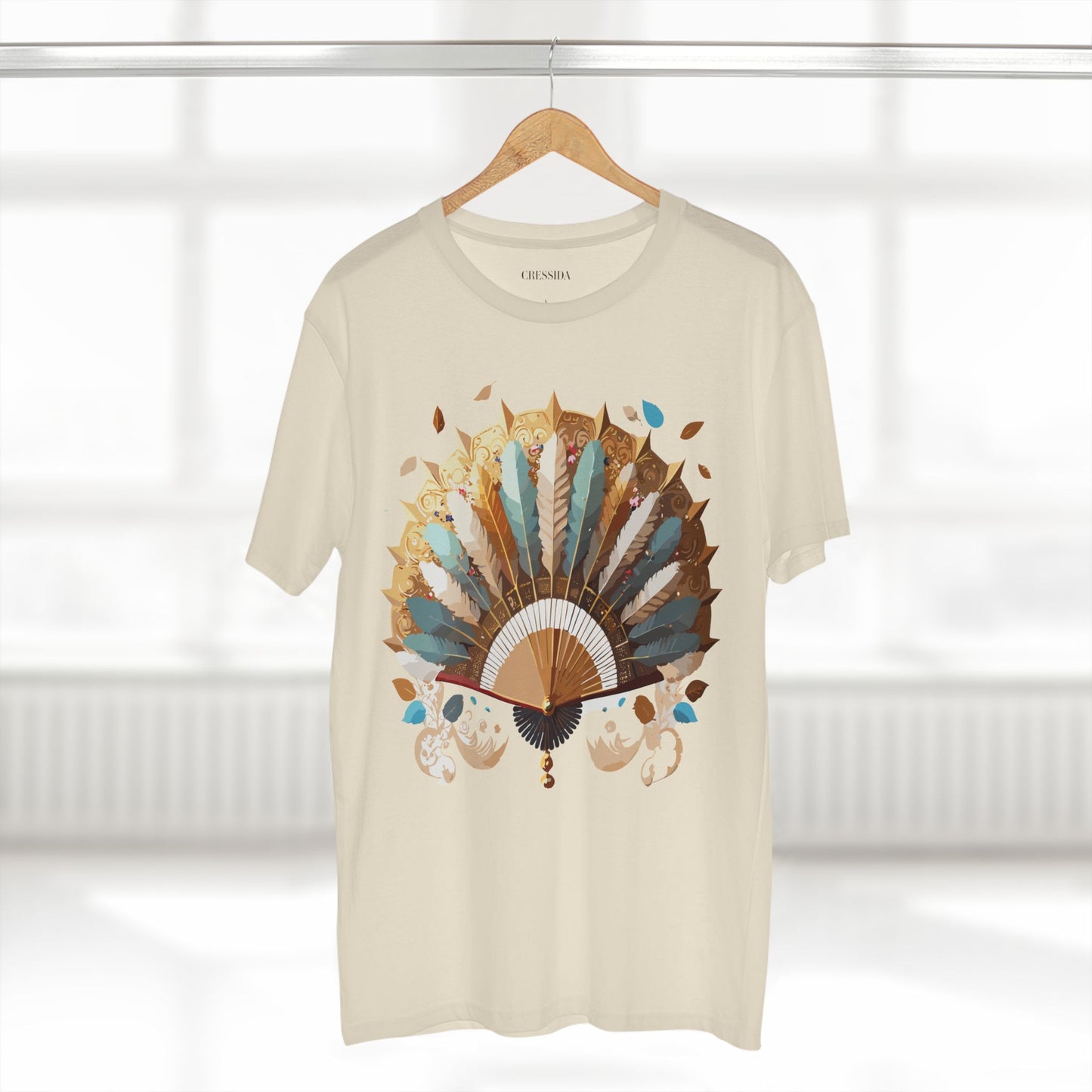Fan shirt, Shirt with Fan, Tee Shirt with Antique Fan