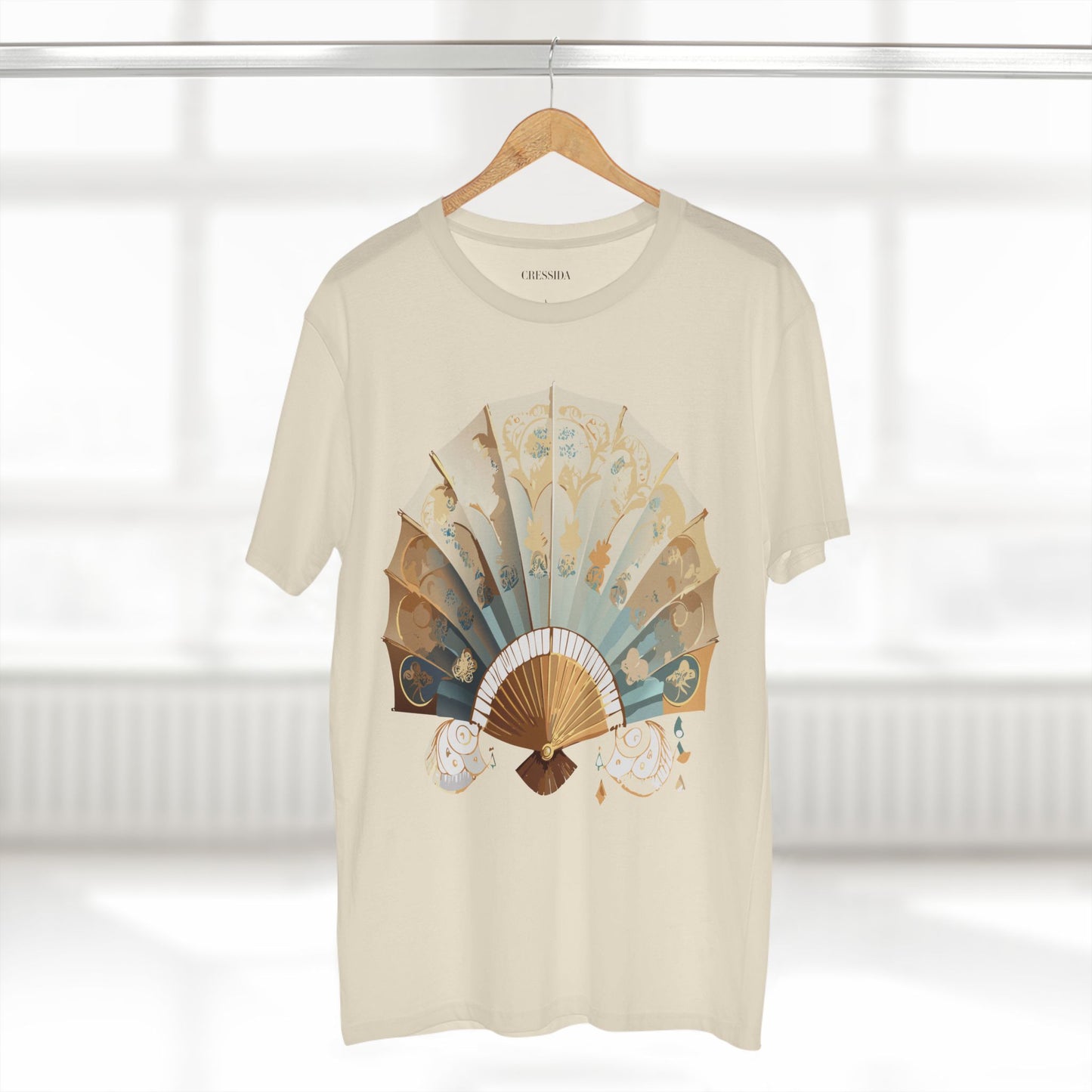 Fan shirt, Shirt with Fan, Tee Shirt with Antique Fan