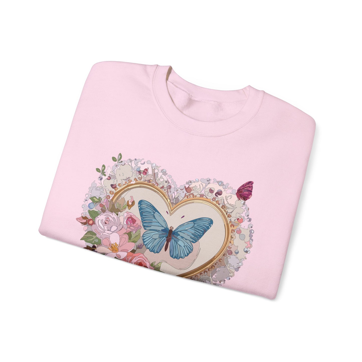 Floral Heart Sweatshirt, Floral Love Sweatshirt, Valentine's Day Sweatshirt, Heart Floral Sweatshirt
