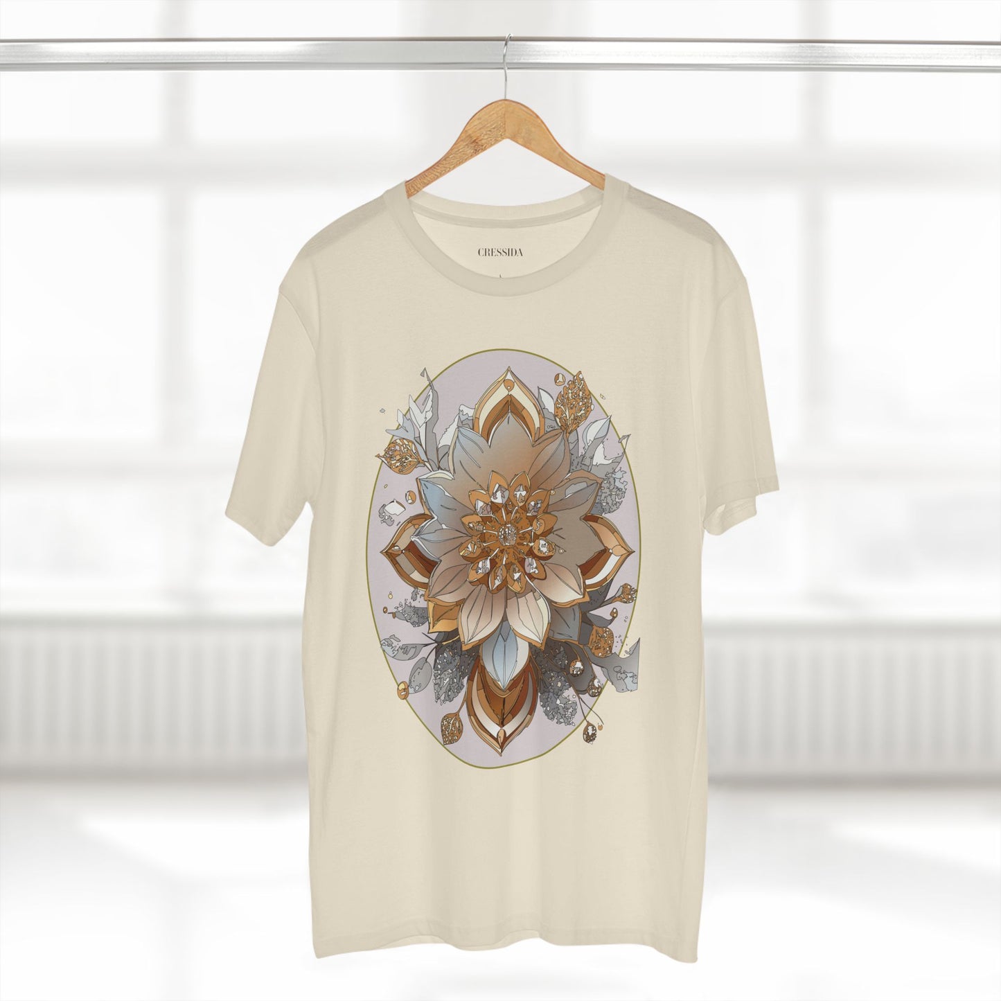 Floral Shirt, Shirt with Flower, Tee Shirt with Antique Flower