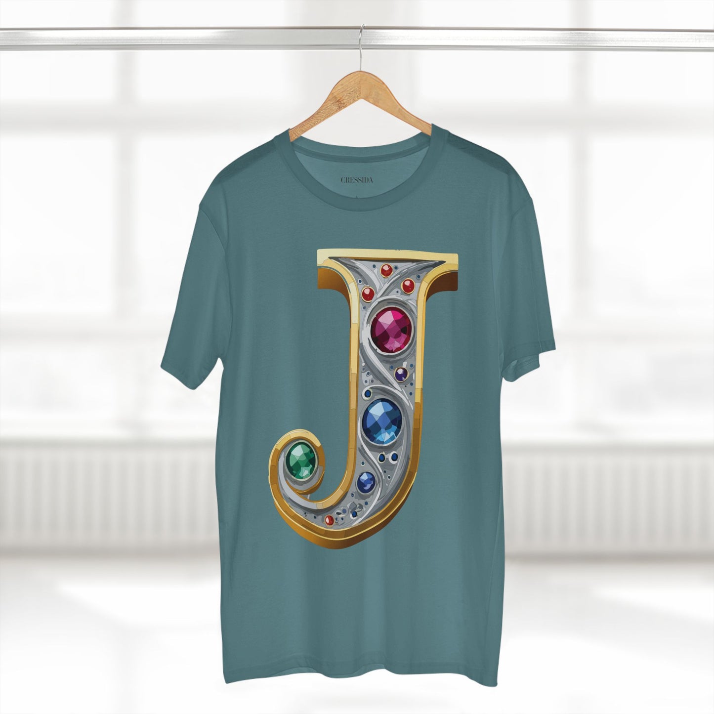 Letter Shirt, Shirt with Letters, Tee Shirt with Gold Letters