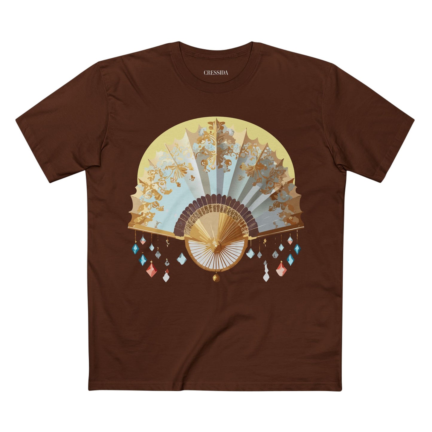Fan shirt, Shirt with Fan, Tee Shirt with Antique Fan
