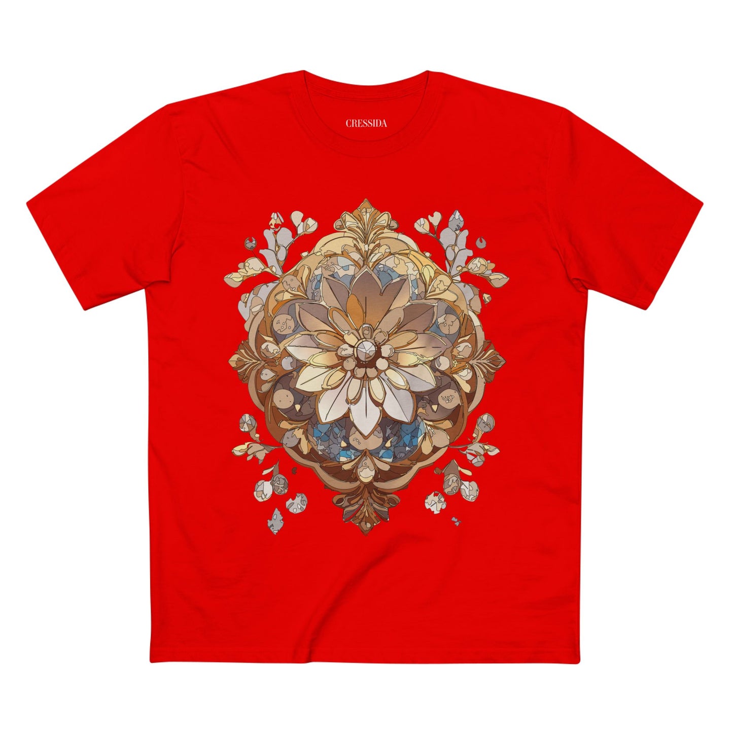 Floral Shirt, Shirt with Flower, Tee Shirt with Antique Flower