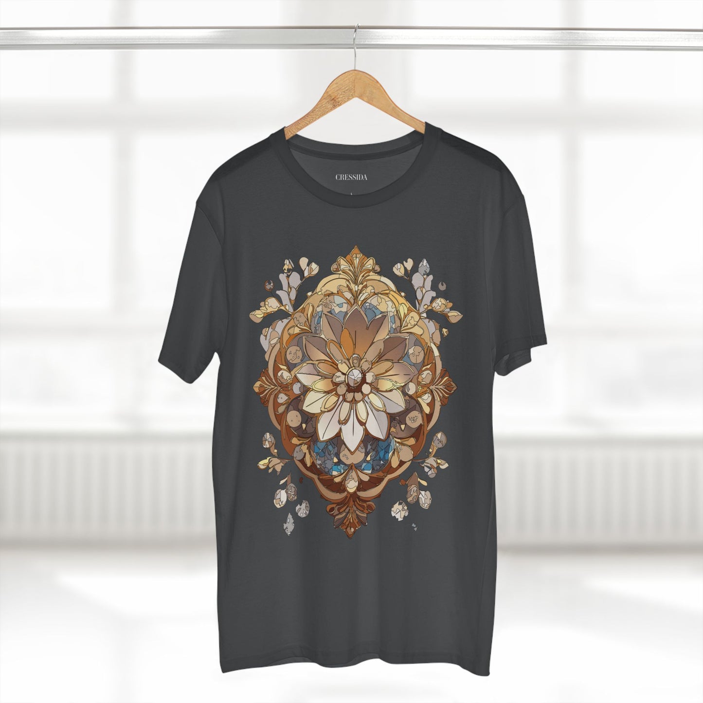 Floral Shirt, Shirt with Flower, Tee Shirt with Antique Flower