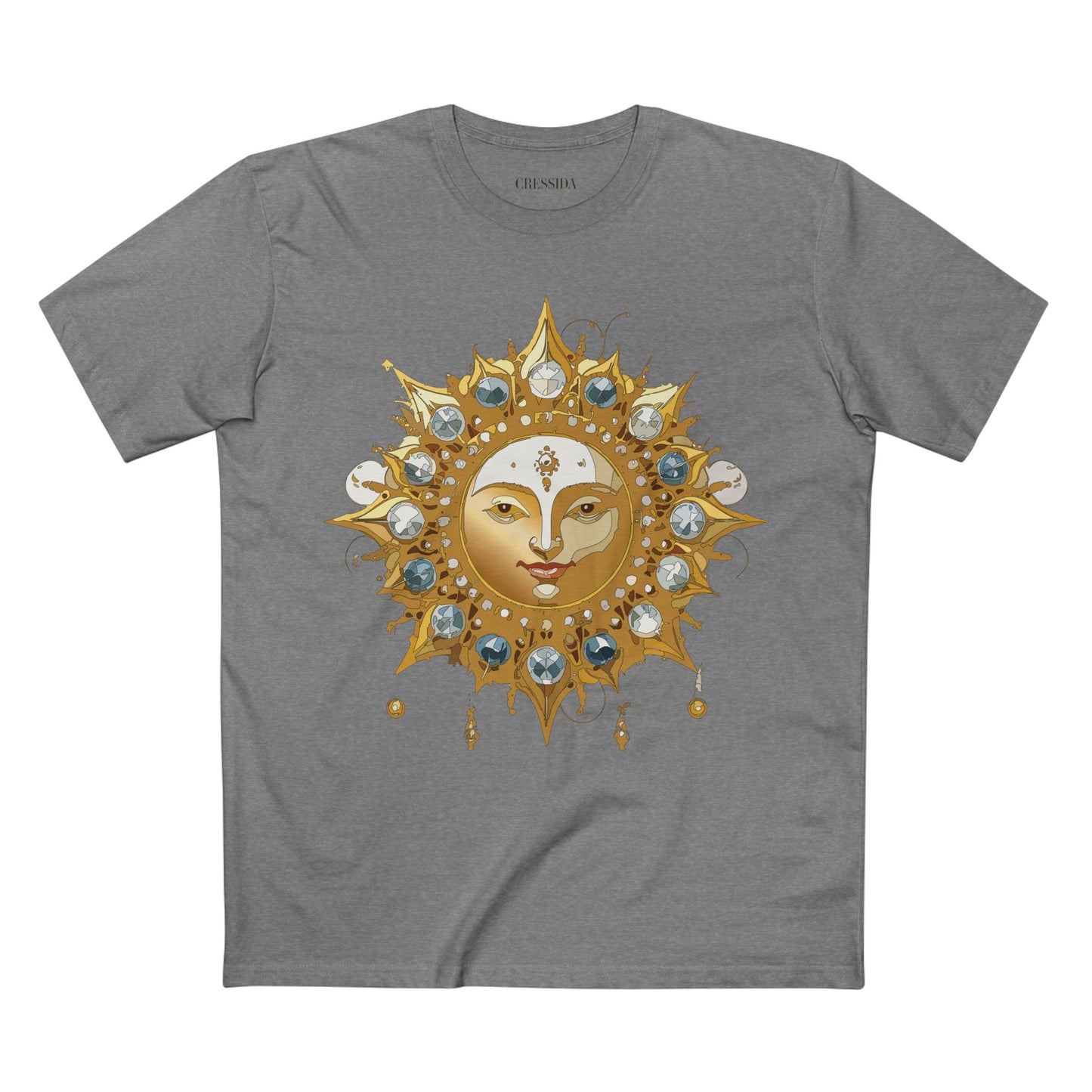Sun Shirt, Shirt with Sun, Tee Shirt with Gold Sun