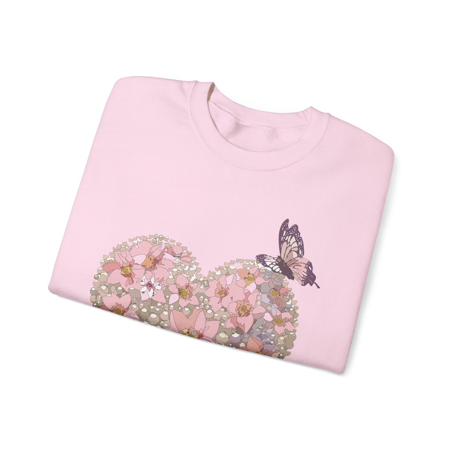 Floral Heart Sweatshirt, Floral Love Sweatshirt, Valentine's Day Sweatshirt, Heart Floral Sweatshirt