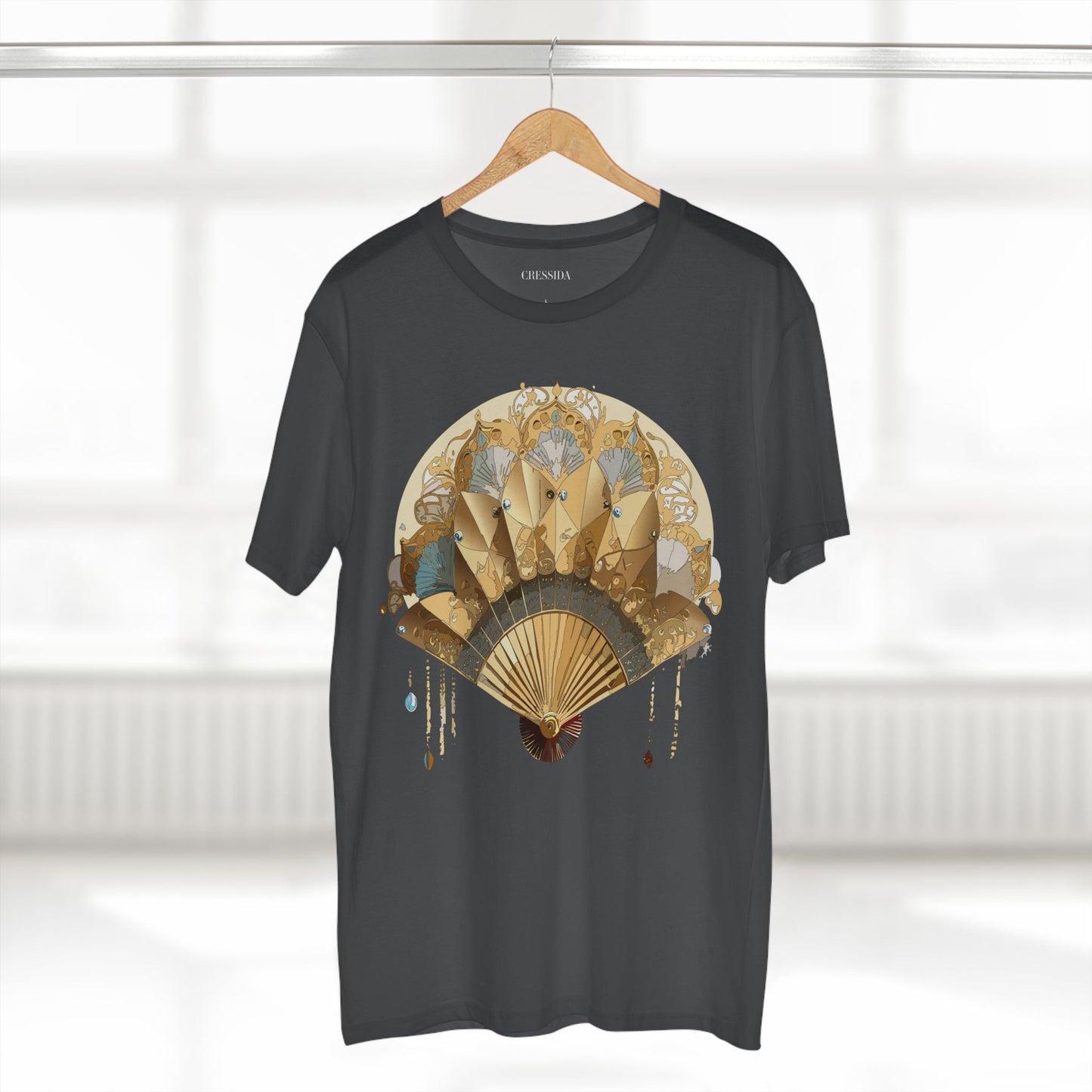 Fan shirt, Shirt with Fan, Tee Shirt with Antique Fan