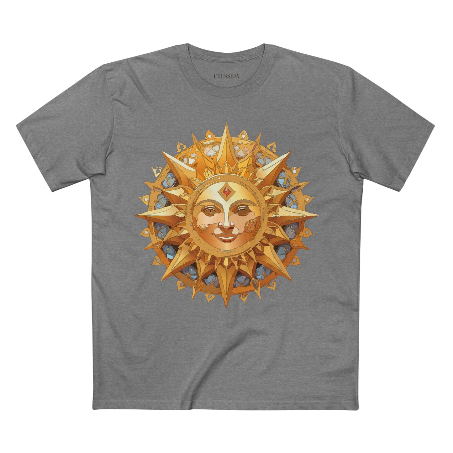 Sun Shirt, Shirt with Sun, Tee Shirt with Gold Sun