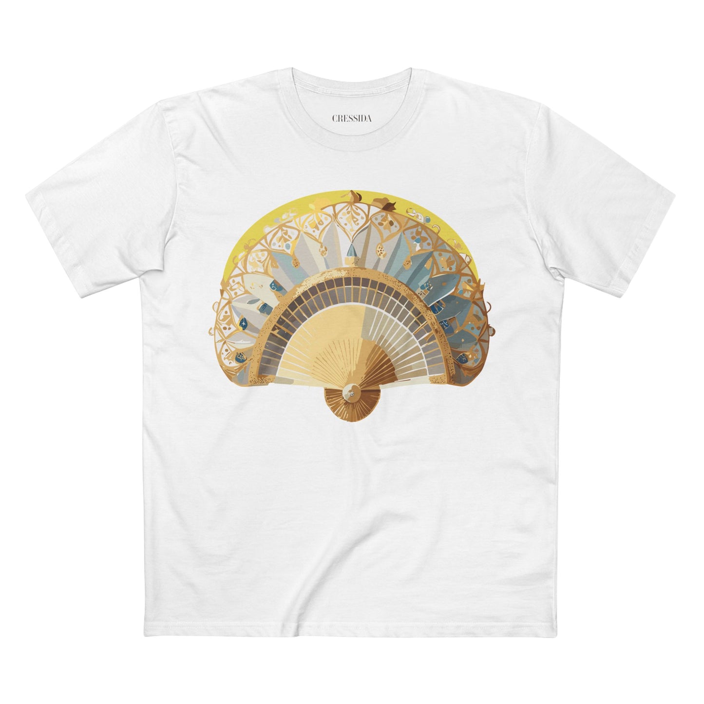 Fan shirt, Shirt with Fan, Tee Shirt with Antique Fan