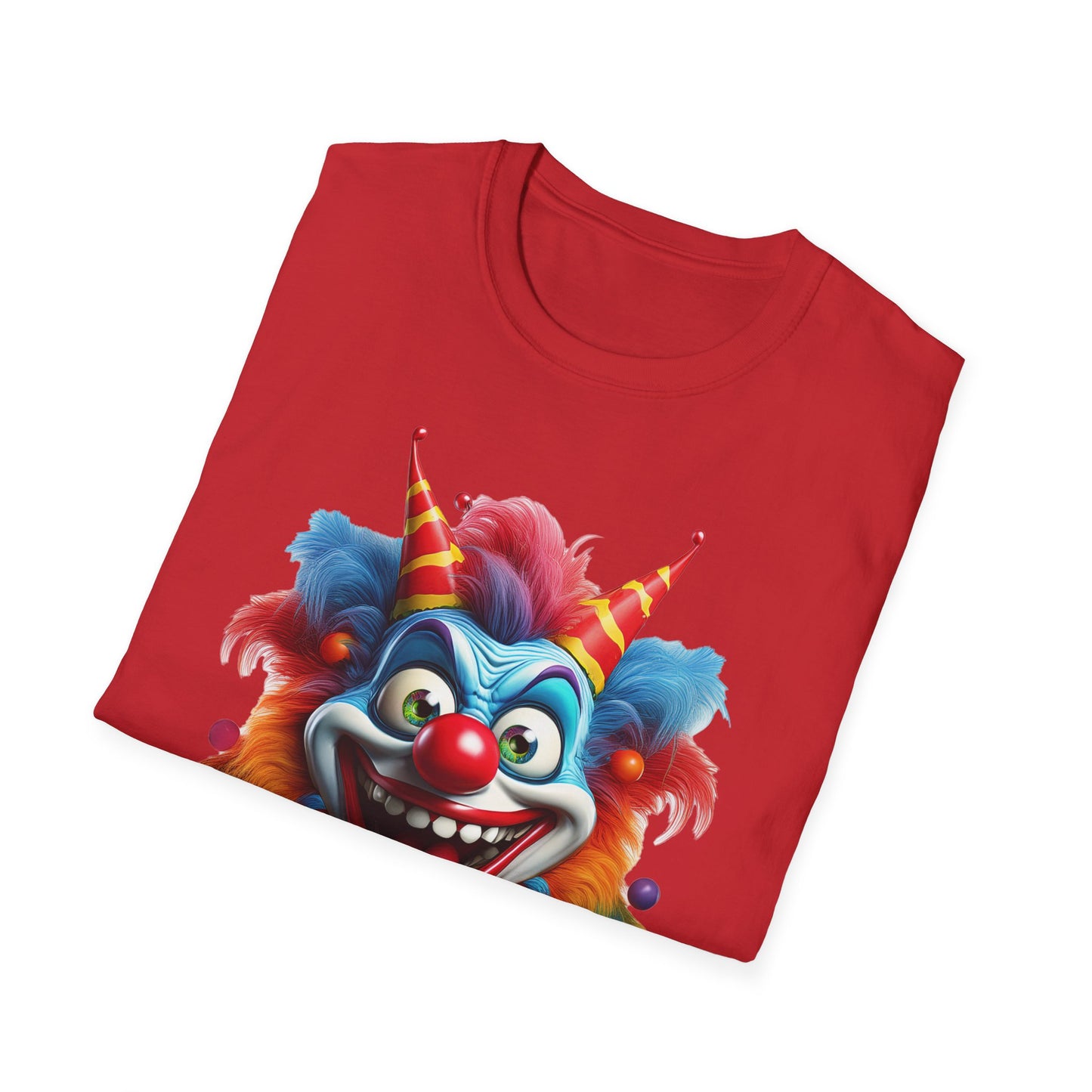 Clown Shirt, T Shirt with Clown, Funny Man Shirt, Tee Shirt with Funny Man, Circus Shirt, Shirt with Circus, Scary Man Shirt, Shirt with Scary Man