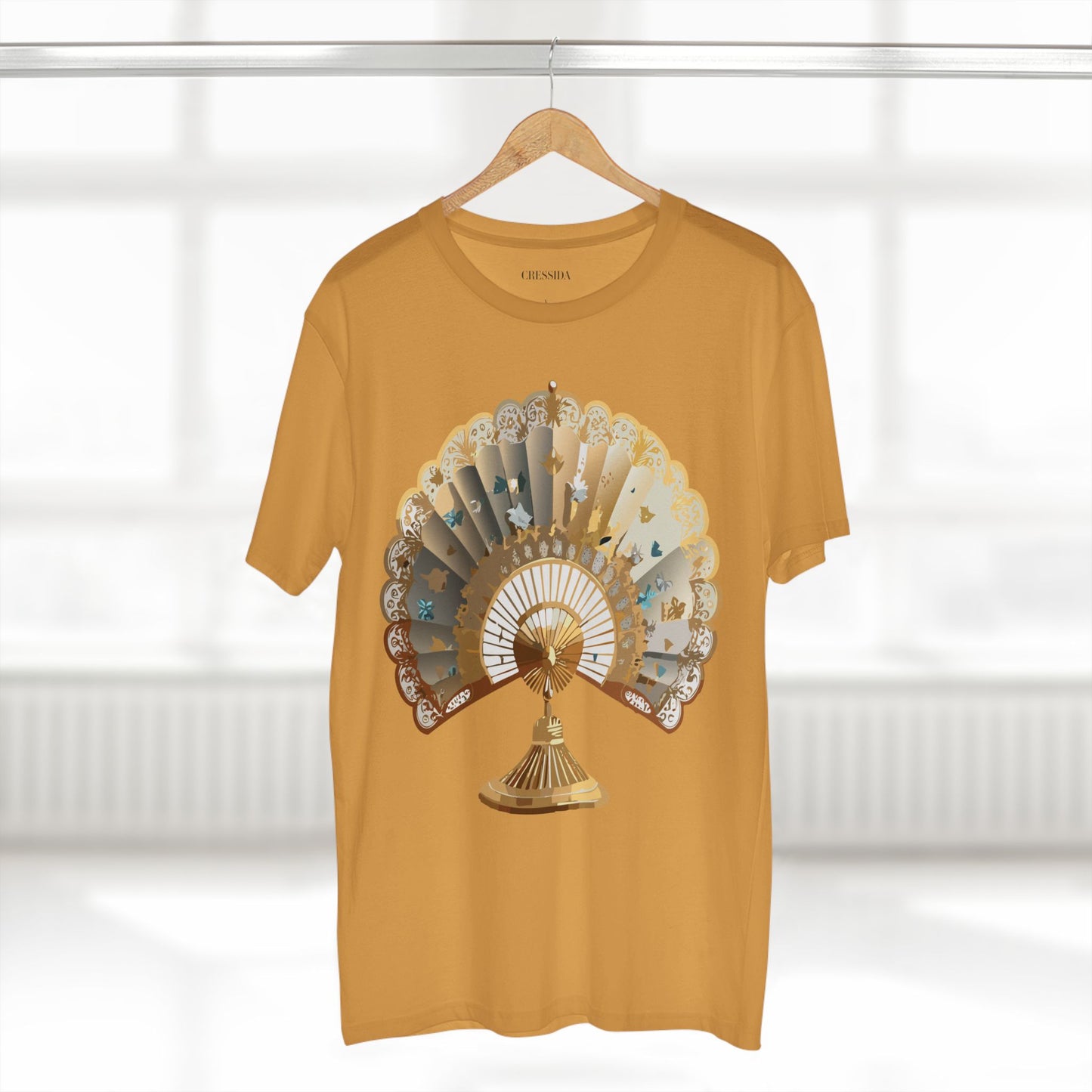 Fan shirt, Shirt with Fan, Tee Shirt with Antique Fan