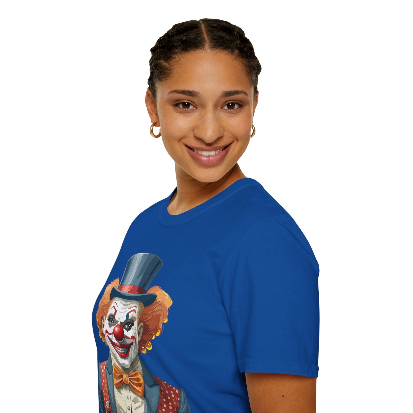 Clown Shirt, T Shirt with Clown, Funny Man Shirt, Tee Shirt with Funny Man, Circus Shirt, Shirt with Circus, Scary Man Shirt, Shirt with Scary Man