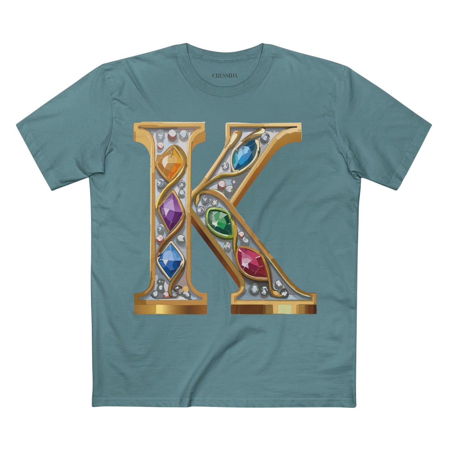Letter Shirt, Shirt with Letters, Tee Shirt with Gold Letters
