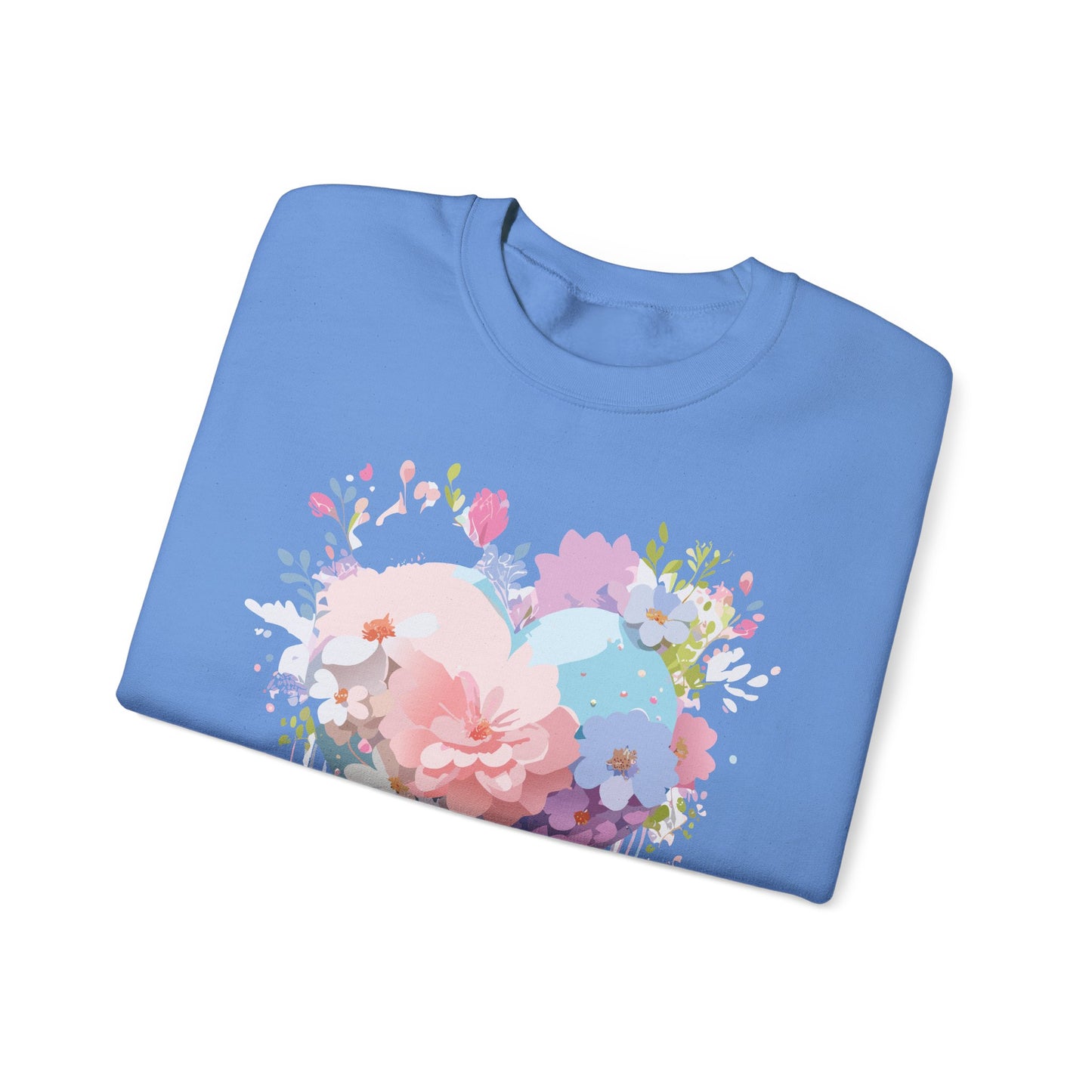 Floral Heart Sweatshirt, Floral Love Sweatshirt, Valentine's Day Sweatshirt, Heart Floral Sweatshirt