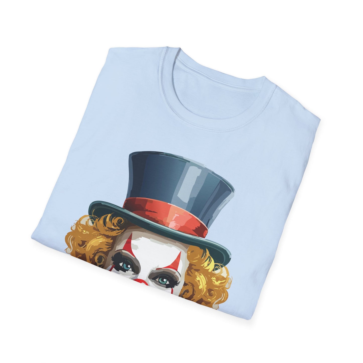 Clown Shirt, T Shirt with Clown, Funny Man Shirt, Tee Shirt with Funny Man, Circus Shirt, Shirt with Circus, Scary Man Shirt, Shirt with Scary Man