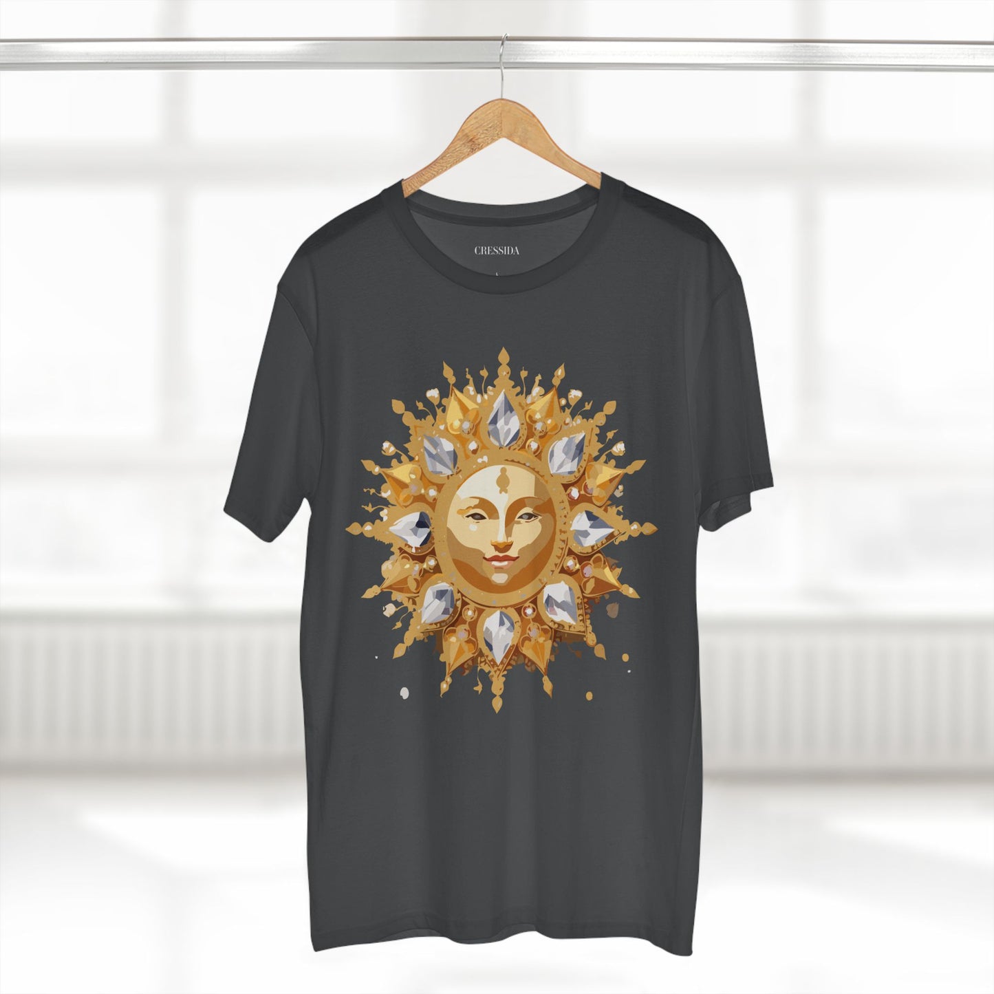 Sun Shirt, Shirt with Sun, Tee Shirt with Gold Sun