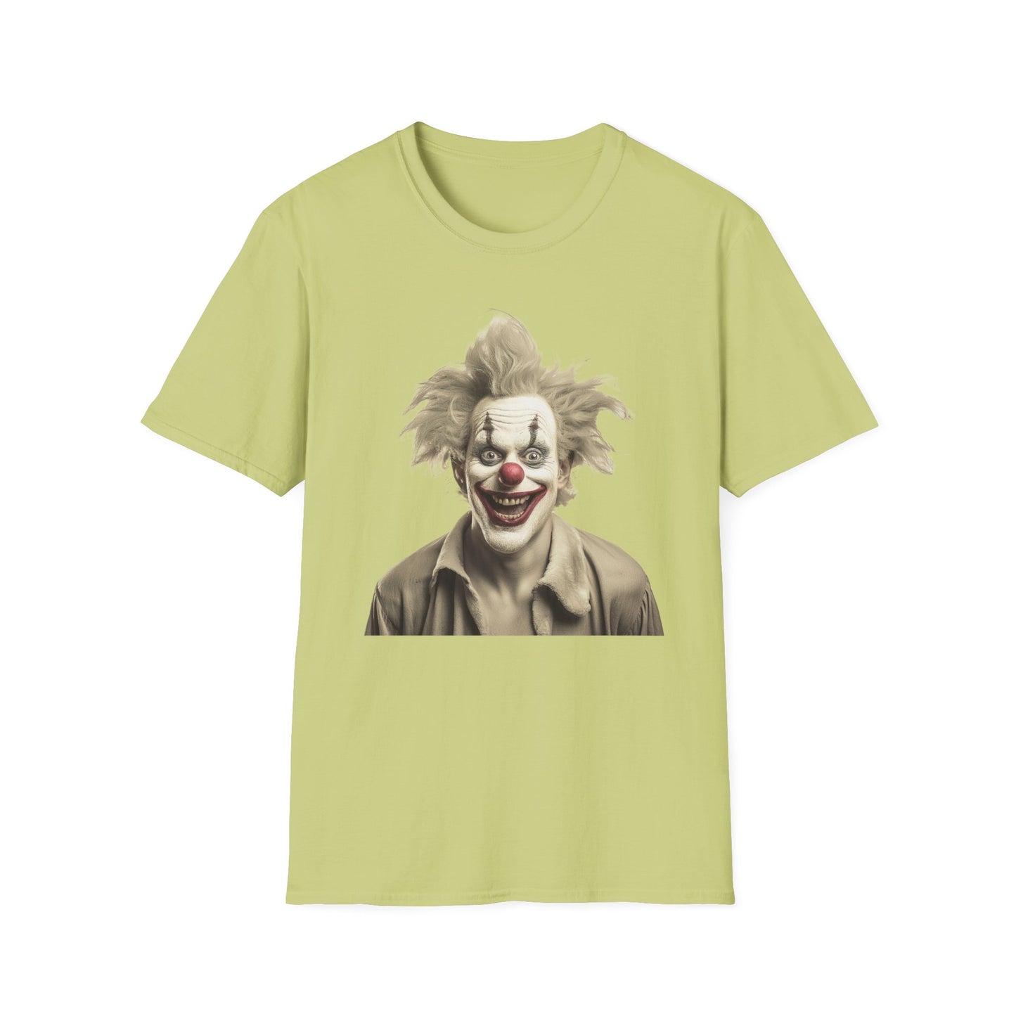 Clown Shirt, T Shirt with Clown, Funny Man Shirt, Tee Shirt with Funny Man, Circus Shirt, Shirt with Circus, Scary Man Shirt, Shirt with Scary Man