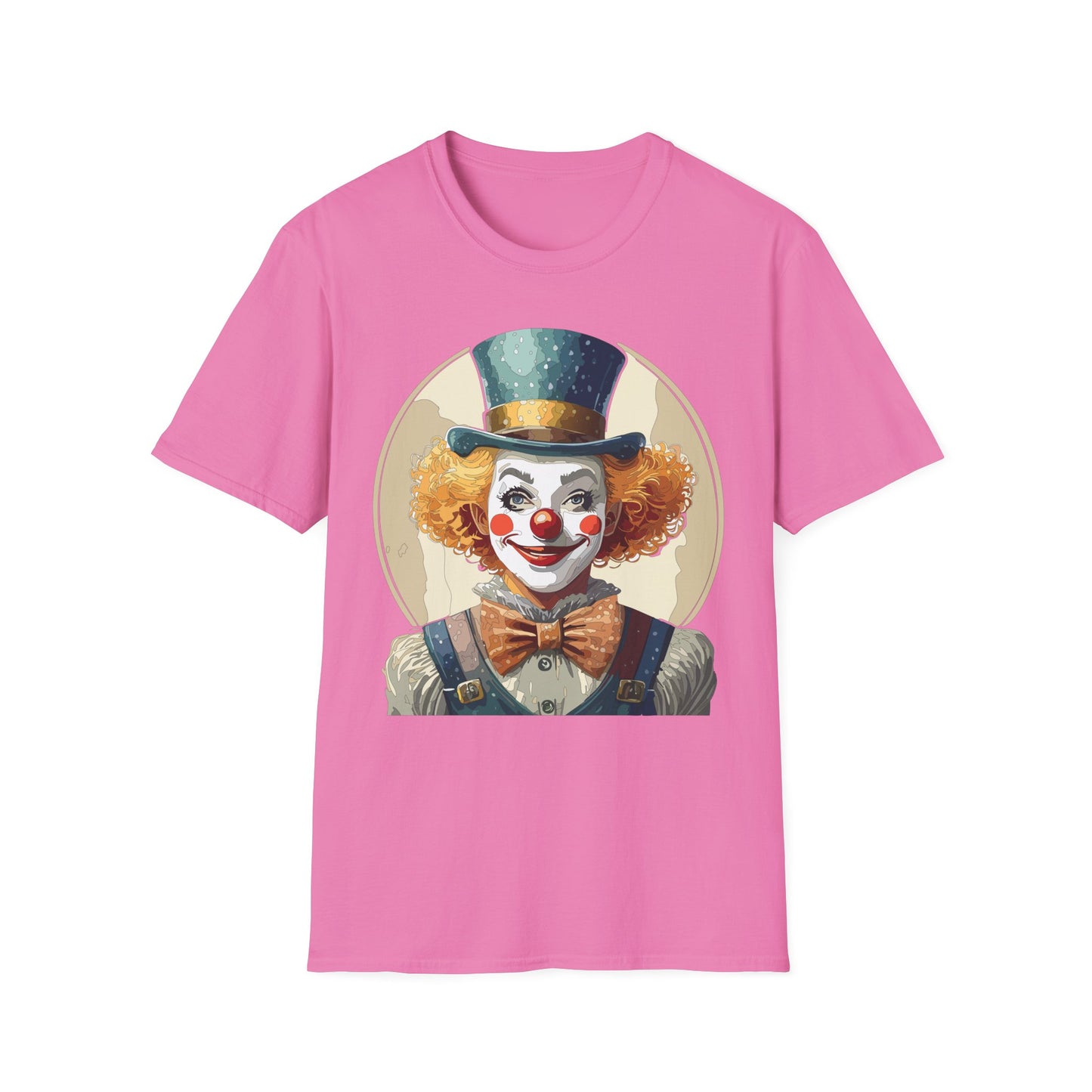 Clown Shirt, T Shirt with Clown, Funny Man Shirt, Tee Shirt with Funny Man, Circus Shirt, Shirt with Circus, Scary Man Shirt, Shirt with Scary Man