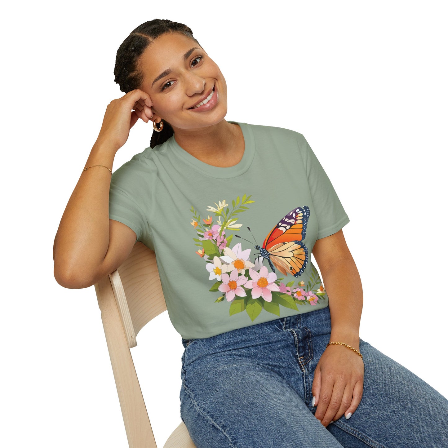 Butterfly Shirt, T Shirt with Butterfly, Monarch Shirt