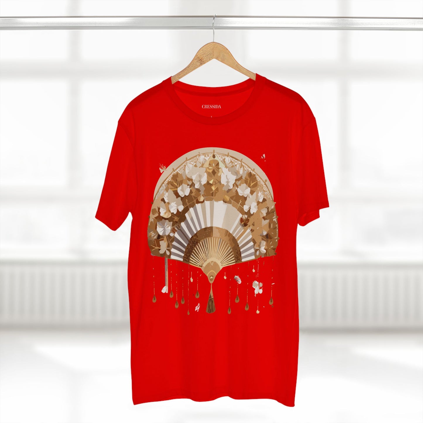 Fan shirt, Shirt with Fan, Tee Shirt with Antique Fan