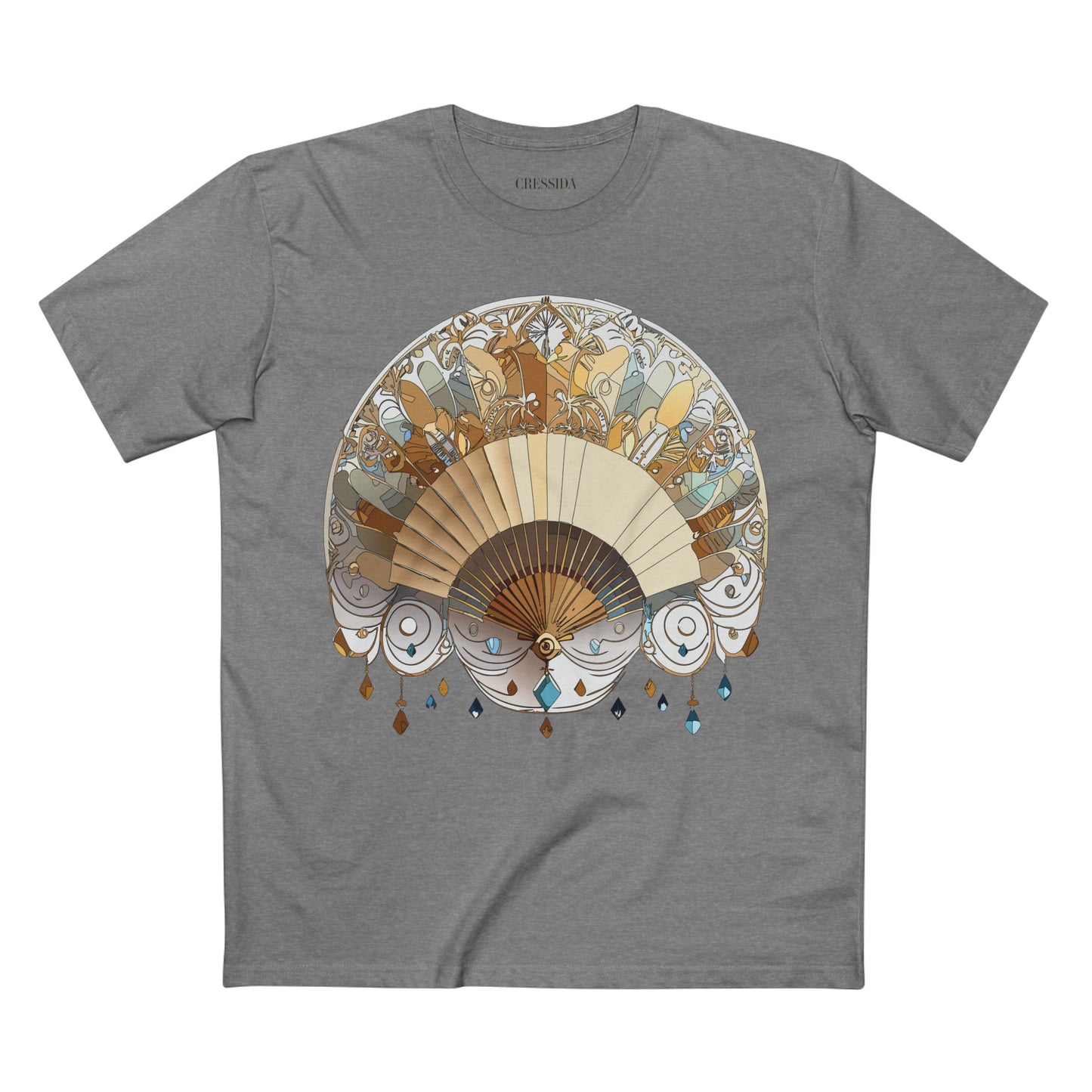 Fan shirt, Shirt with Fan, Tee Shirt with Antique Fan