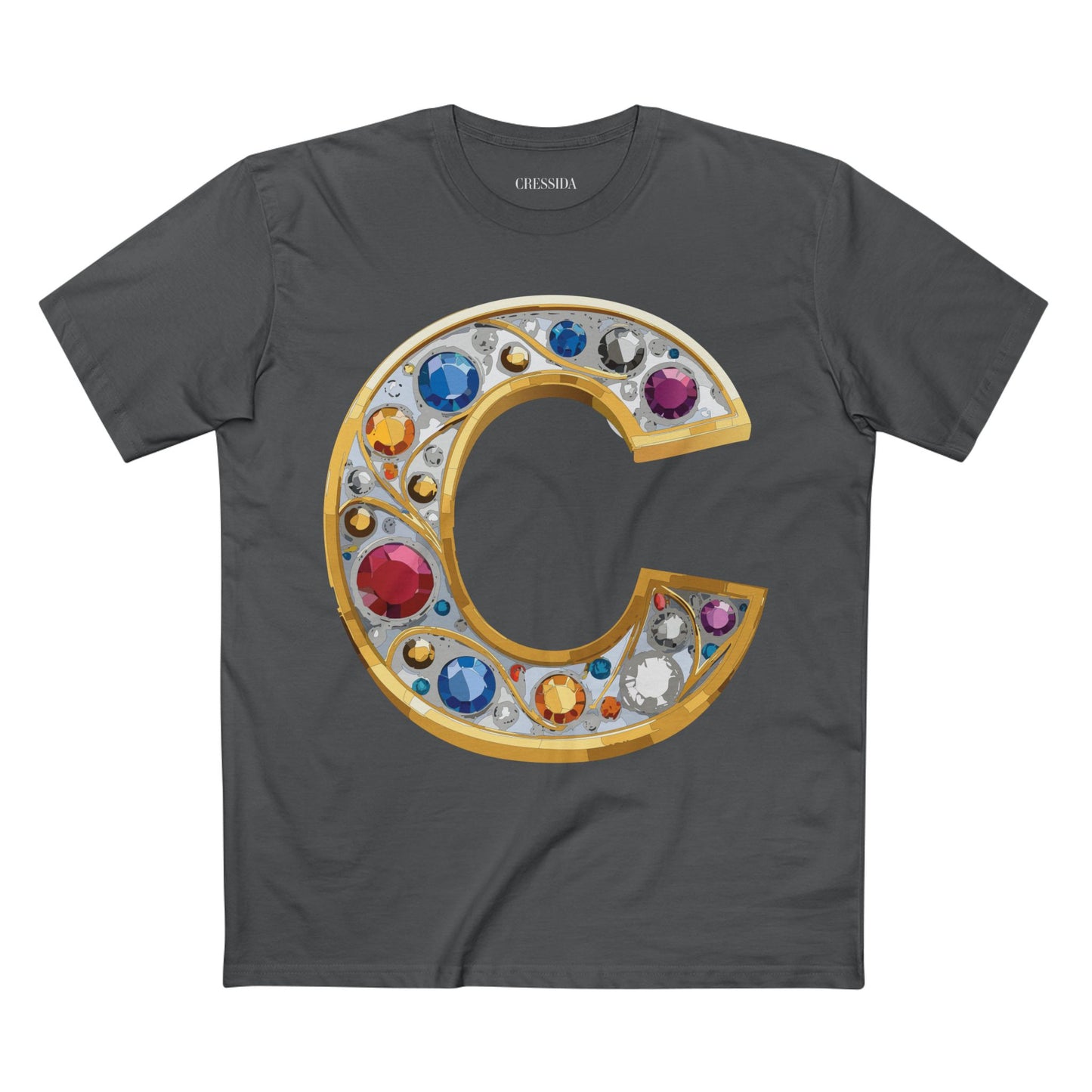 Letter Shirt, Shirt with Letters, Tee Shirt with Gold Letters