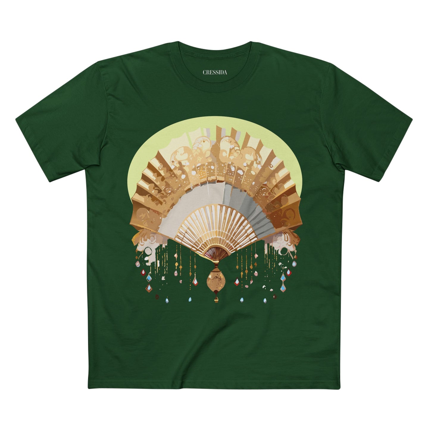 Fan shirt, Shirt with Fan, Tee Shirt with Antique Fan