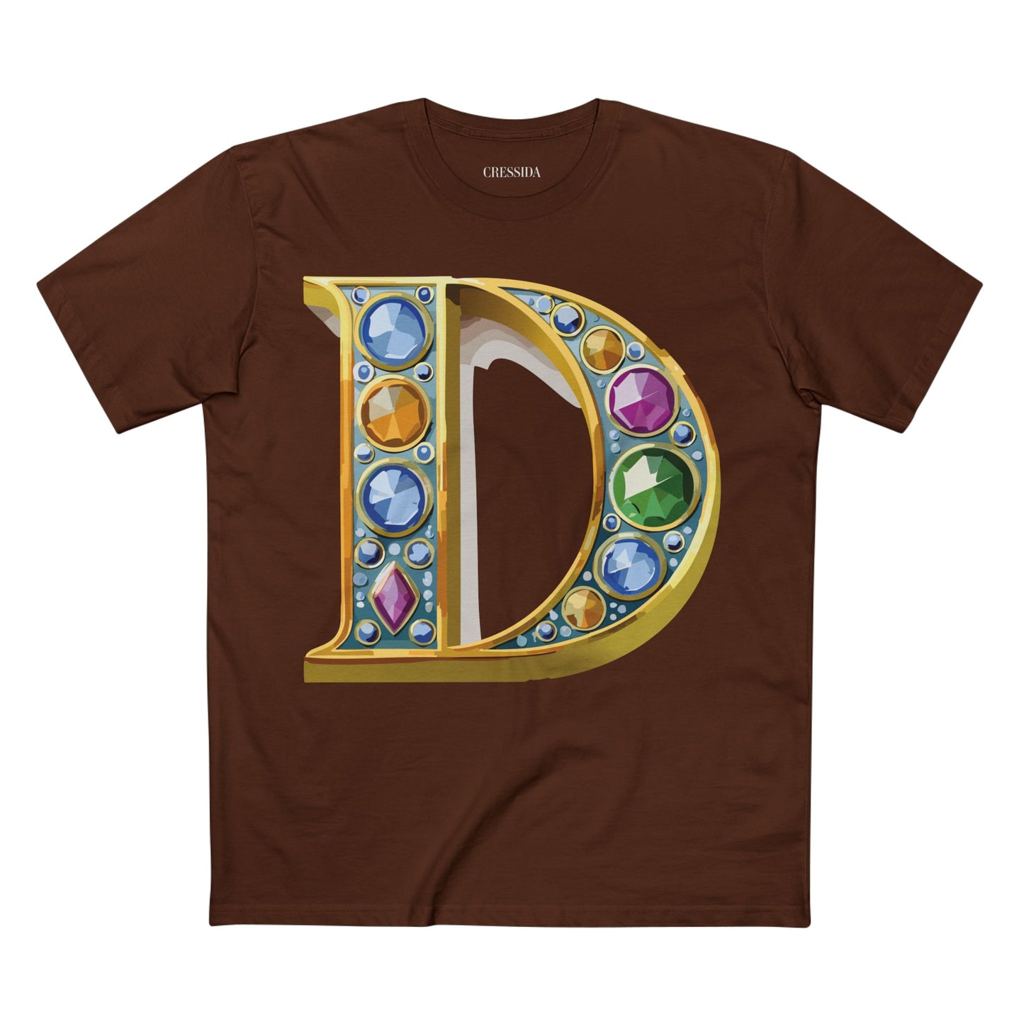 Letter Shirt, Shirt with Letters, Tee Shirt with Gold Letters