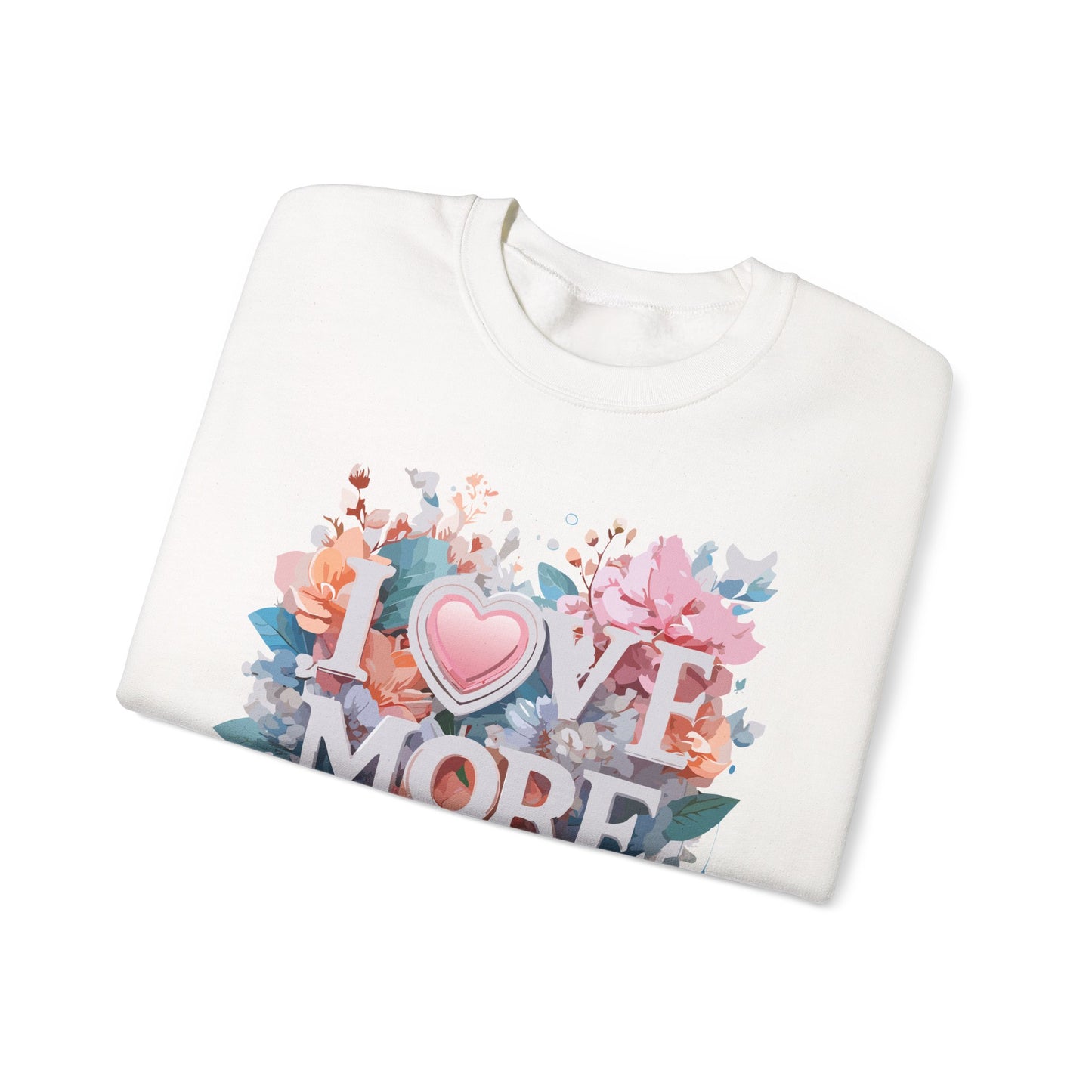 Floral Love Sweatshirt, Valentine's Day Sweatshirt, Love Flower Sweatshirt