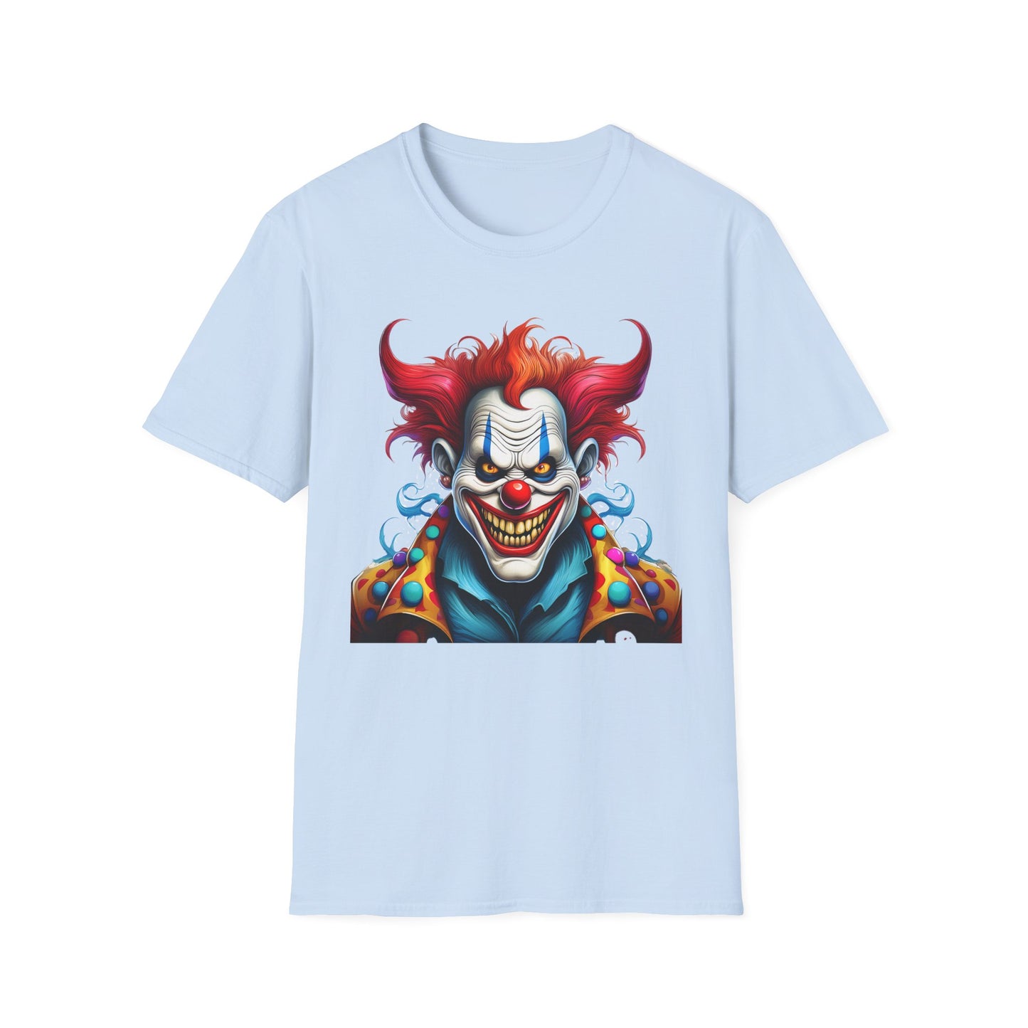 Clown Shirt, T Shirt with Clown, Funny Man Shirt, Tee Shirt with Funny Man, Circus Shirt, Shirt with Circus, Scary Man Shirt, Shirt with Scary Man