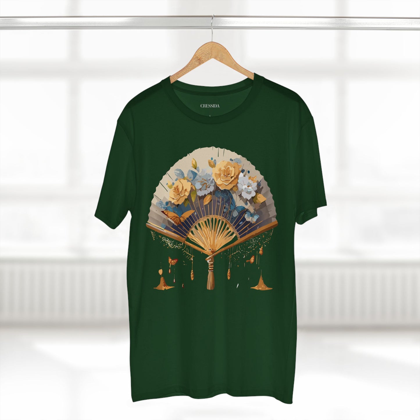 Fan shirt, Shirt with Fan, Tee Shirt with Antique Fan