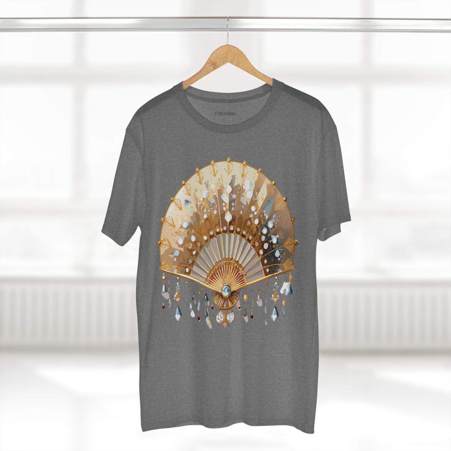 Fan shirt, Shirt with Fan, Tee Shirt with Antique Fan