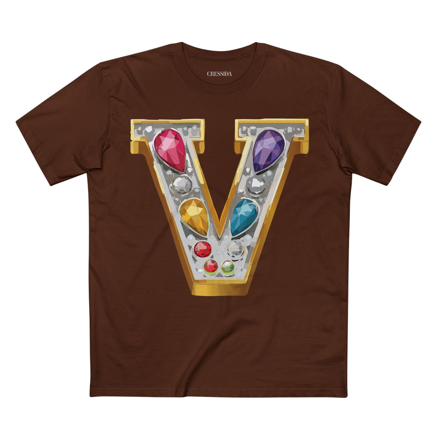 Letter Shirt, Shirt with Letters, Tee Shirt with Gold Letters